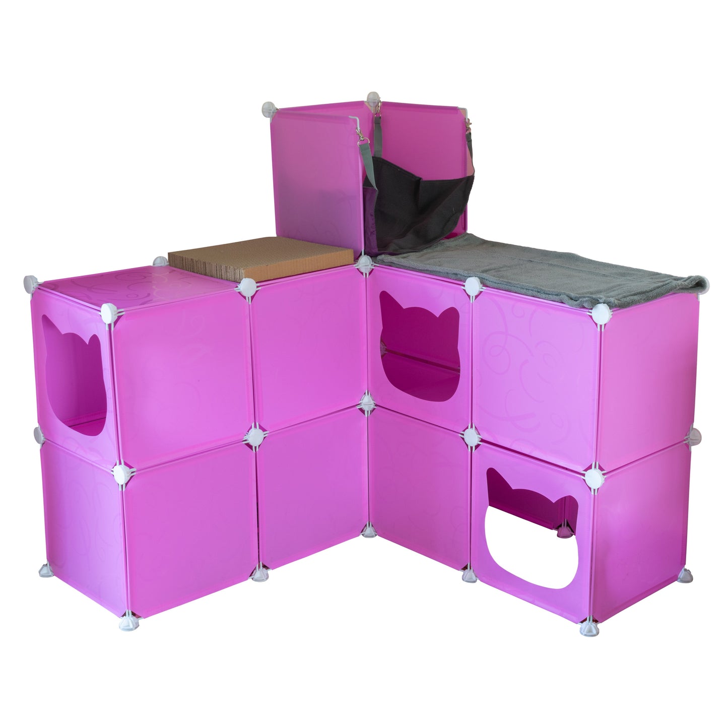 Kitty Cubby Cat Cube Play Tower MAXI Weatherproof Cover Pet and Pond Supply