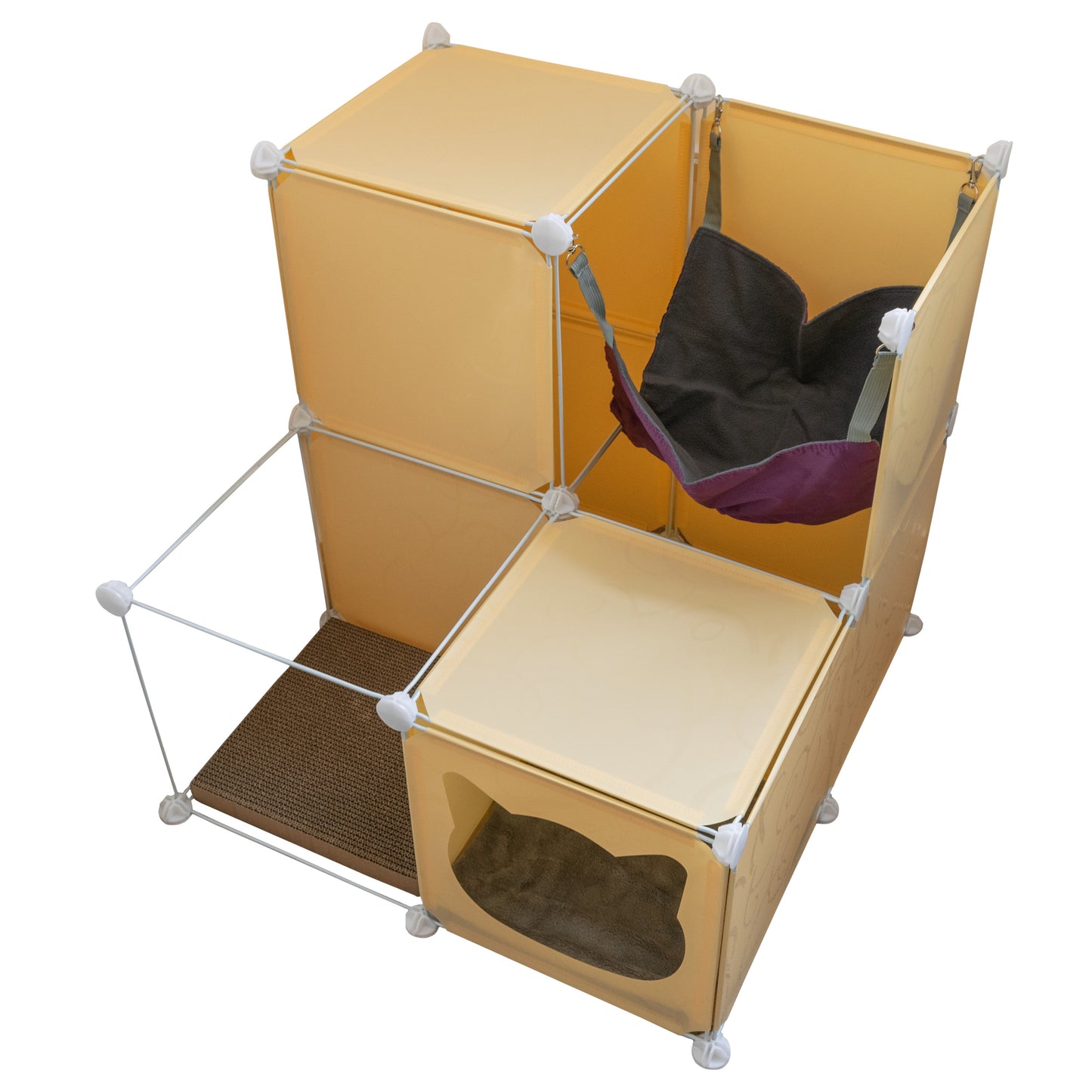 Kitty Cubby Cat Cube Play Tower MIDI Weatherproof Cover Pet and Pond Supply