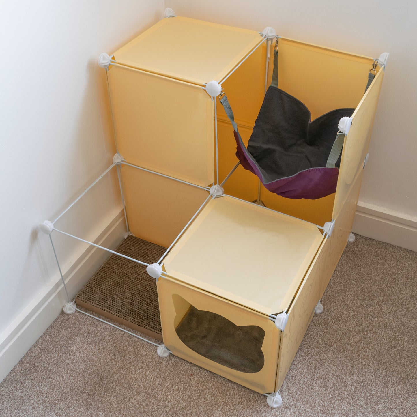 Kitty Cubby Cat Cube Play Tower MIDI Weatherproof Cover Pet and Pond Supply