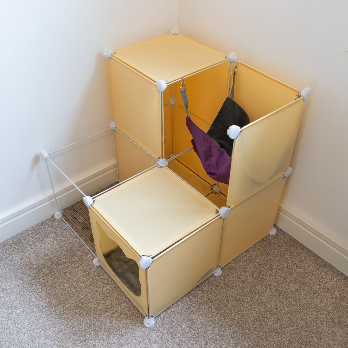 Kitty Cubby Cat Cube Play Tower MIDI Weatherproof Cover Pet and Pond Supply