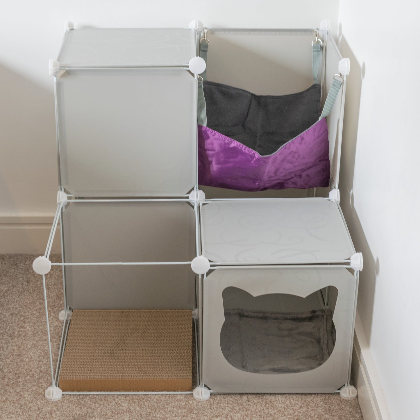 Kitty Cubby Cat Cube Play Tower MIDI Weatherproof Cover Pet and Pond Supply