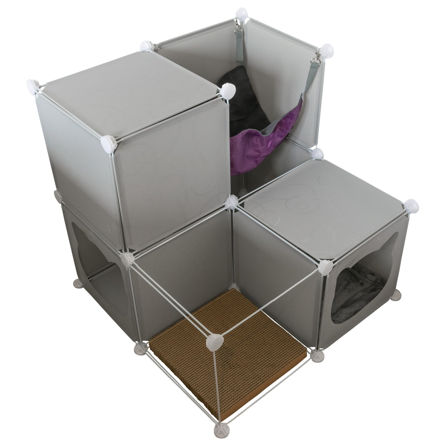Kitty Cubby Cat Cube Play Tower MIDI Weatherproof Cover Pet and Pond Supply