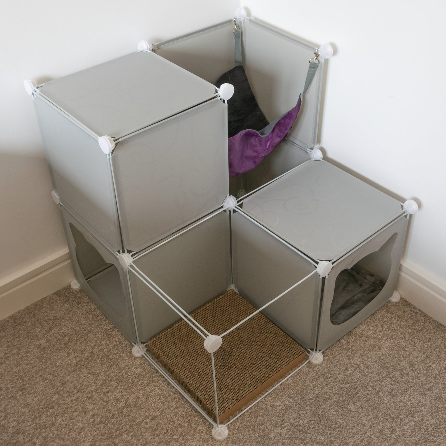 Kitty Cubby Cat Cube Play Tower MIDI Weatherproof Cover Pet and Pond Supply