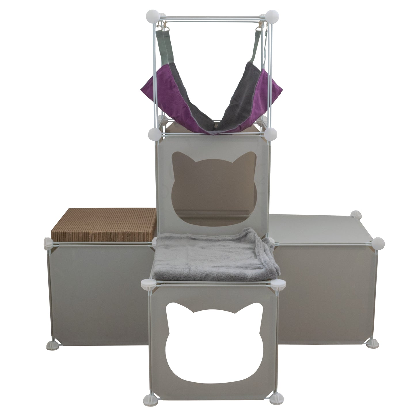 Kitty Cubby Cat Cube Play Tower MIDI Weatherproof Cover Pet and Pond Supply