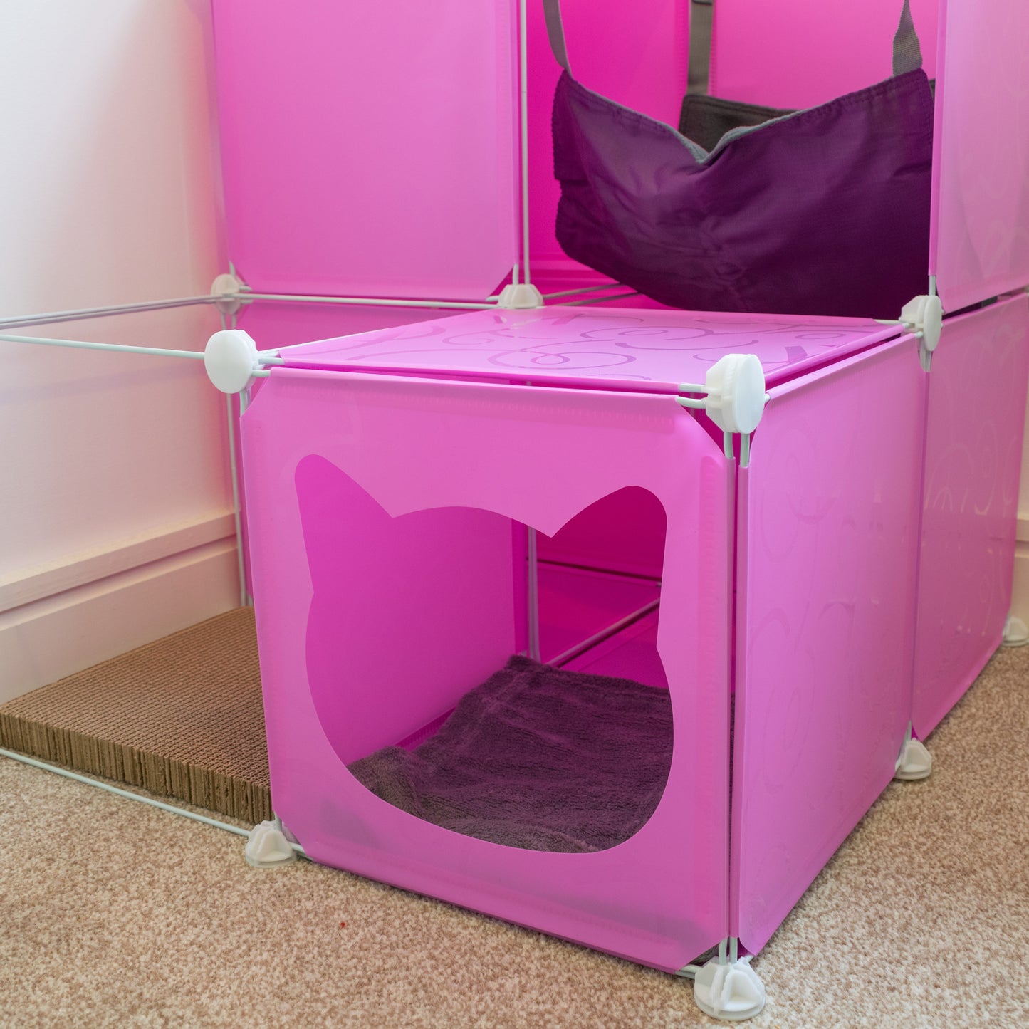 Kitty Cubby Cat Cube Play Tower MIDI Weatherproof Cover Pet and Pond Supply