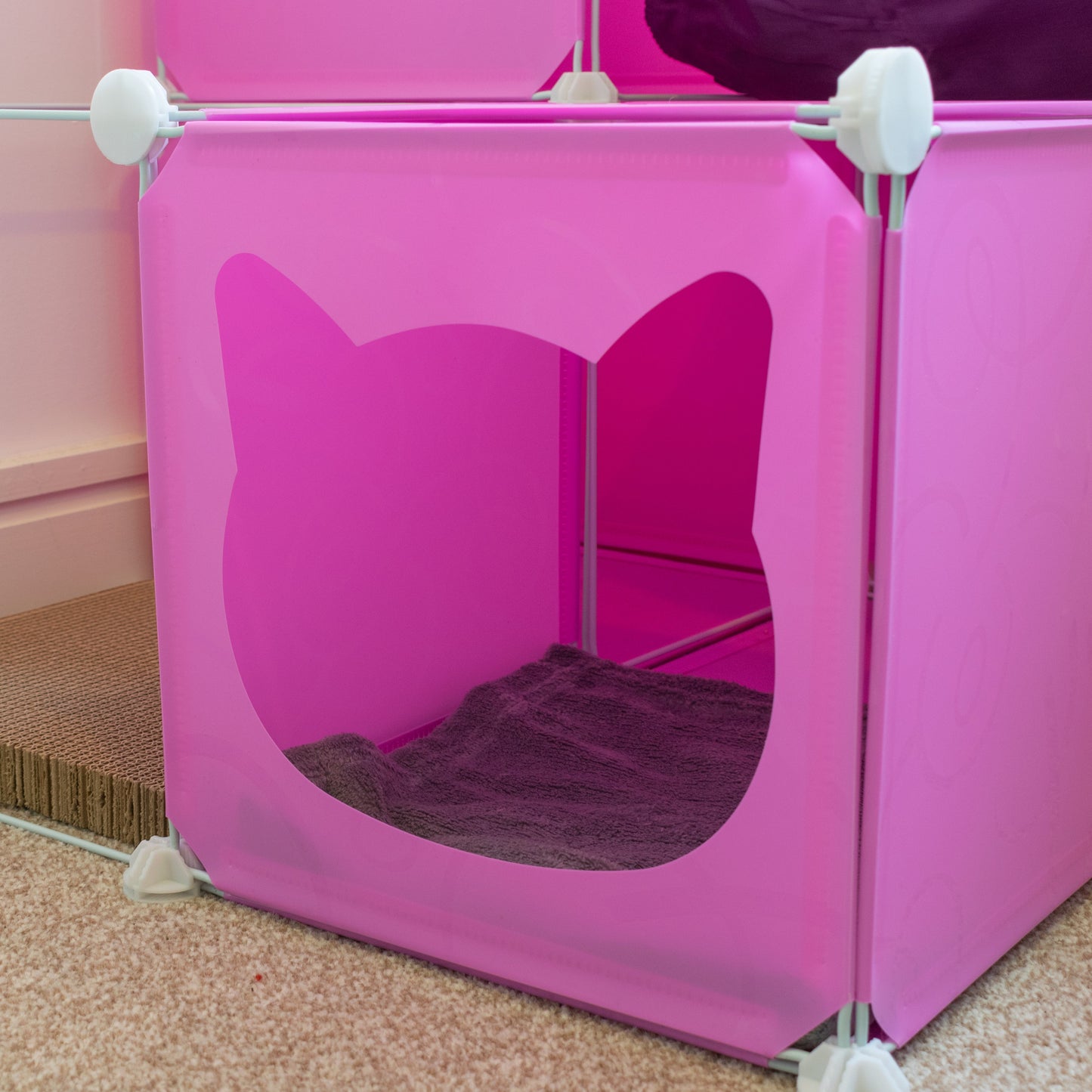 Kitty Cubby Cat Cube Play Tower MIDI Weatherproof Cover Pet and Pond Supply