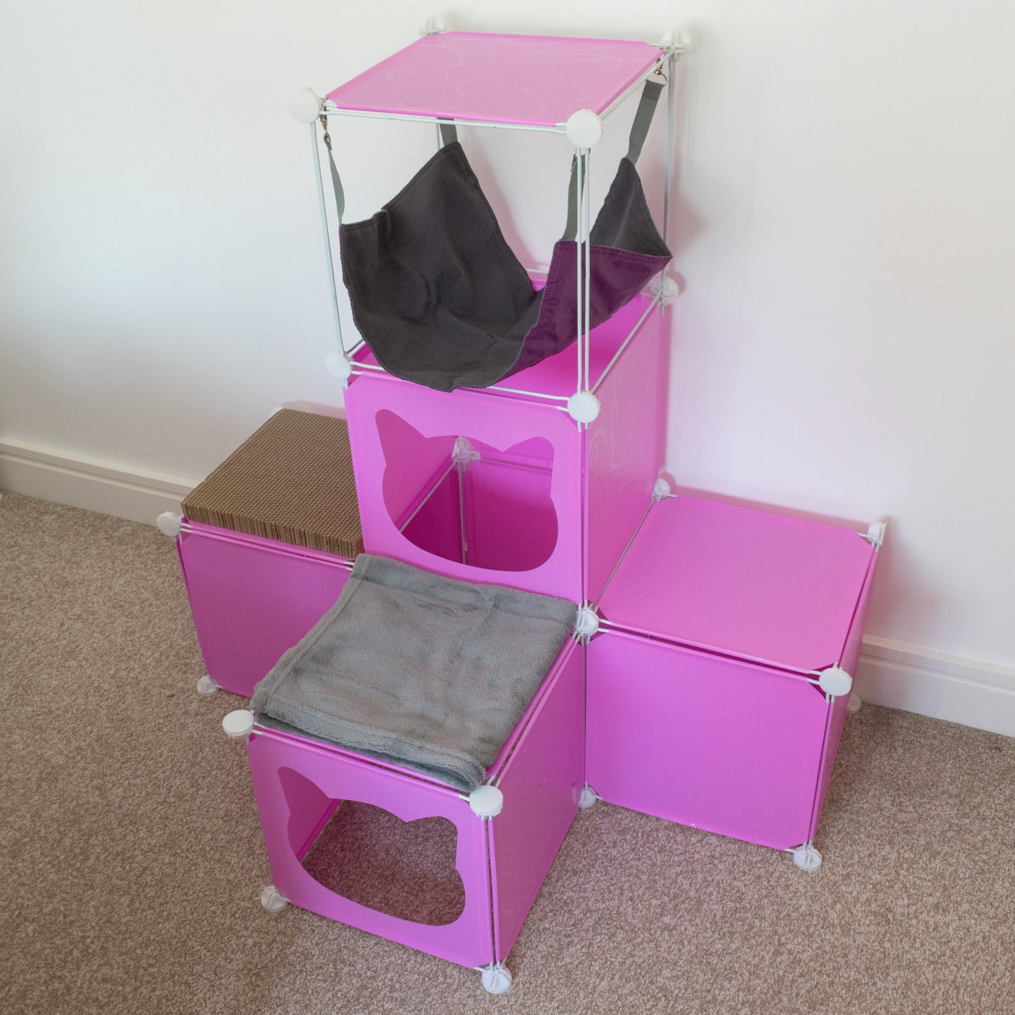 Kitty Cubby Cat Cube Play Tower MIDI Weatherproof Cover Pet and Pond Supply
