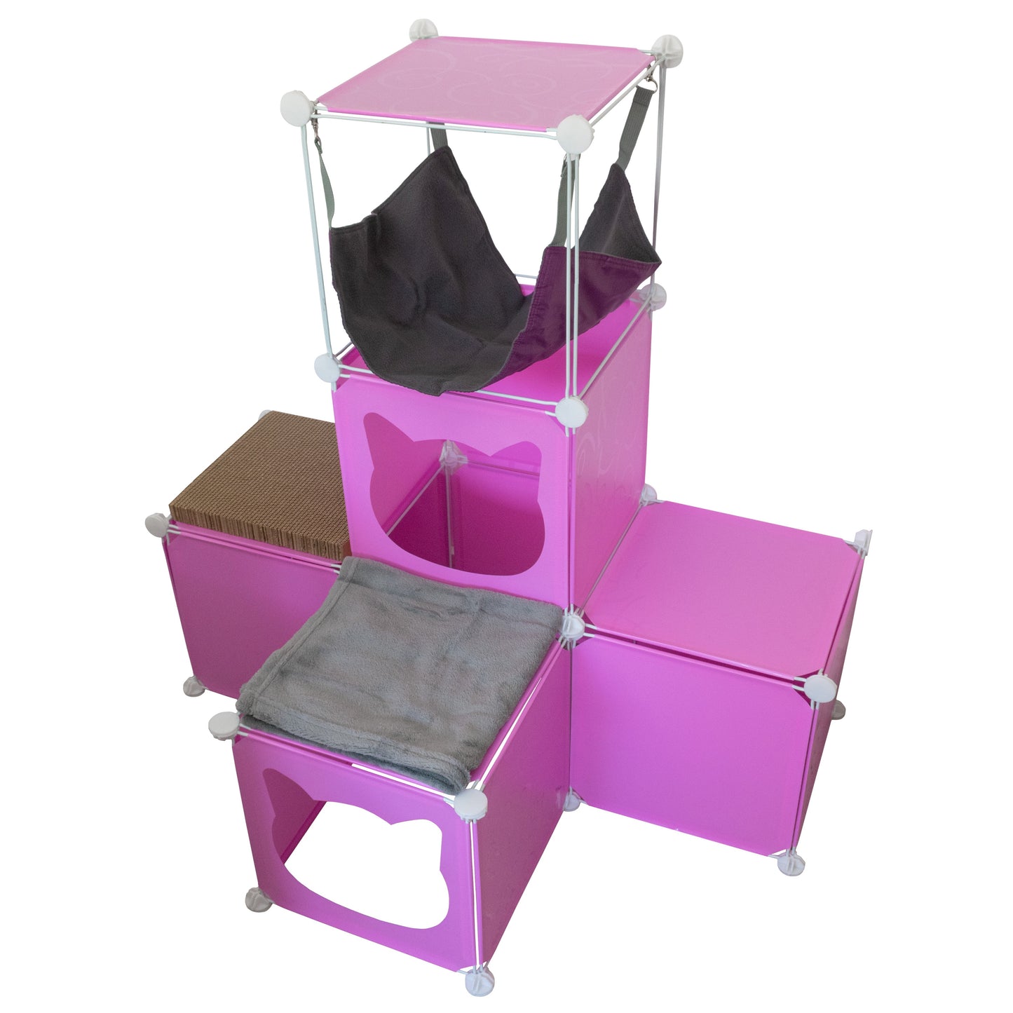 Kitty Cubby Cat Cube Play Tower MIDI Weatherproof Cover Pet and Pond Supply