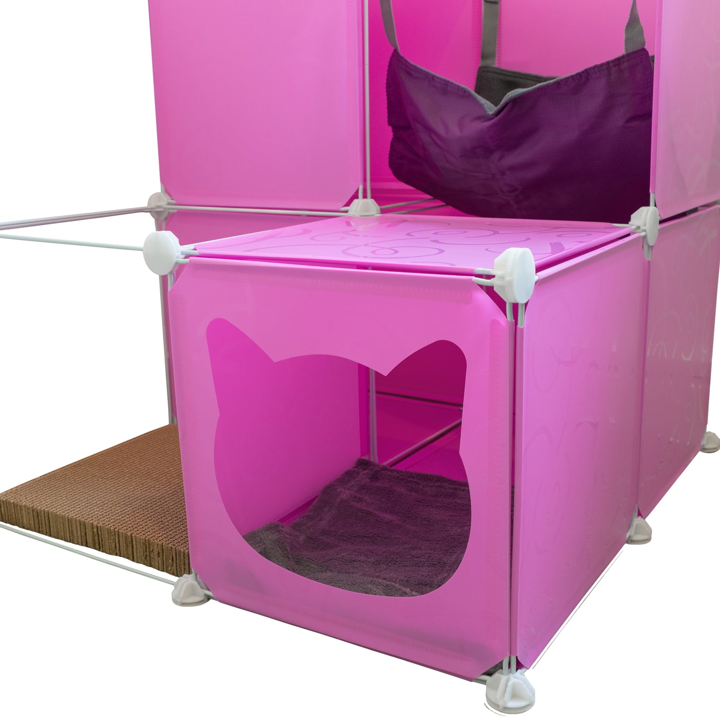Kitty Cubby Cat Cube Play Tower MIDI Weatherproof Cover Pet and Pond Supply