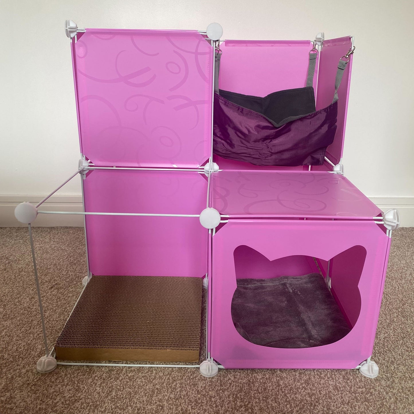 Kitty Cubby Cat Cube Play Tower MIDI Weatherproof Cover Pet and Pond Supply
