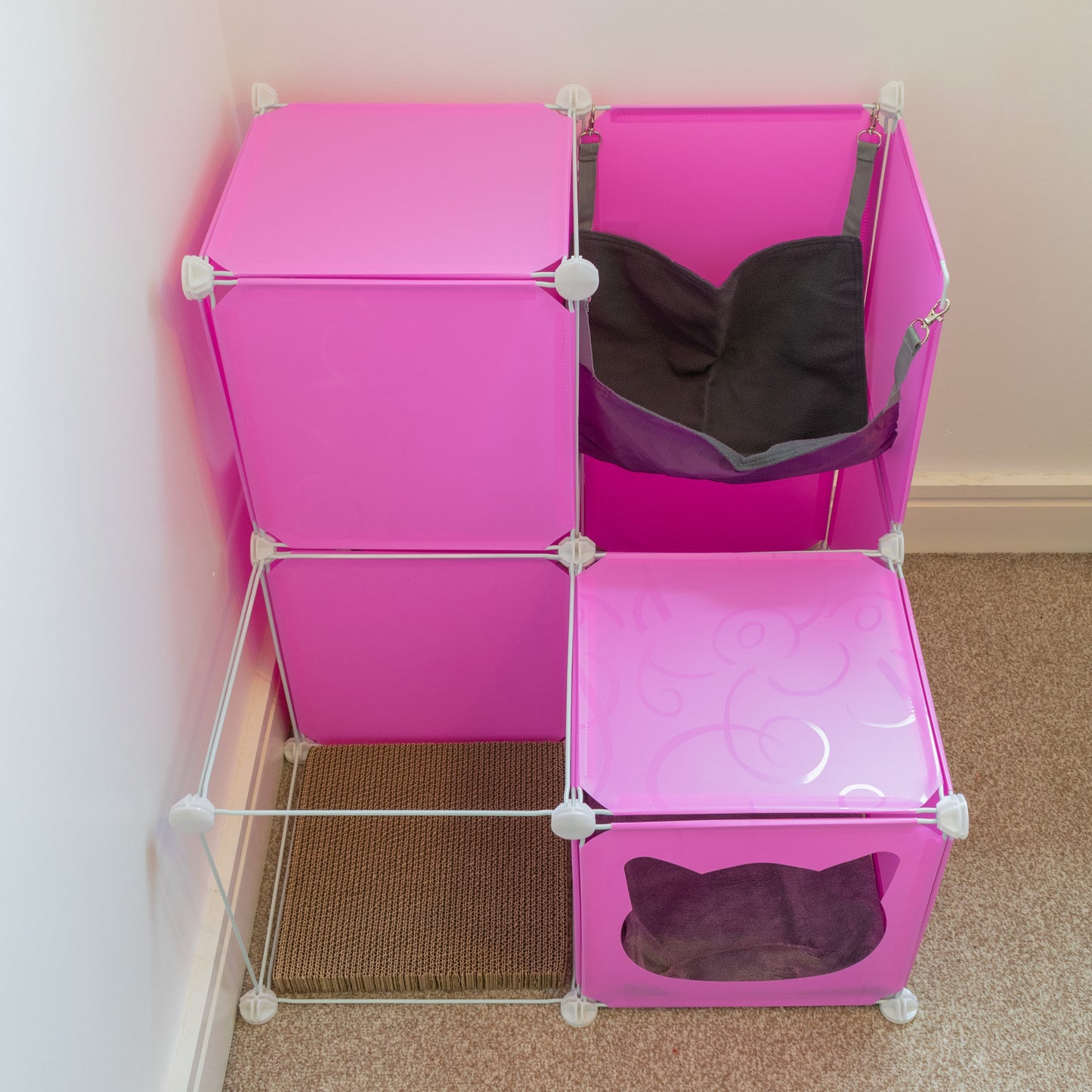 Kitty Cubby Cat Cube Play Tower MIDI Weatherproof Cover Pet and Pond Supply