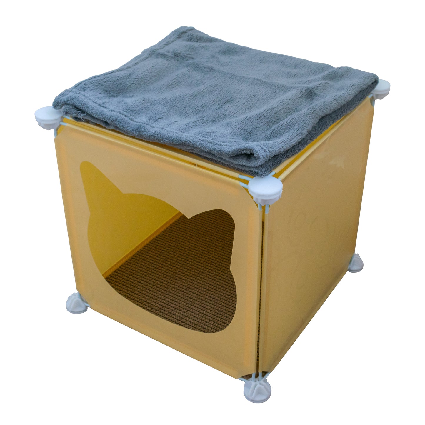 Kitty Cubby Cat Cube Play House MINI Weatherproof Cover Pet and Pond Supply