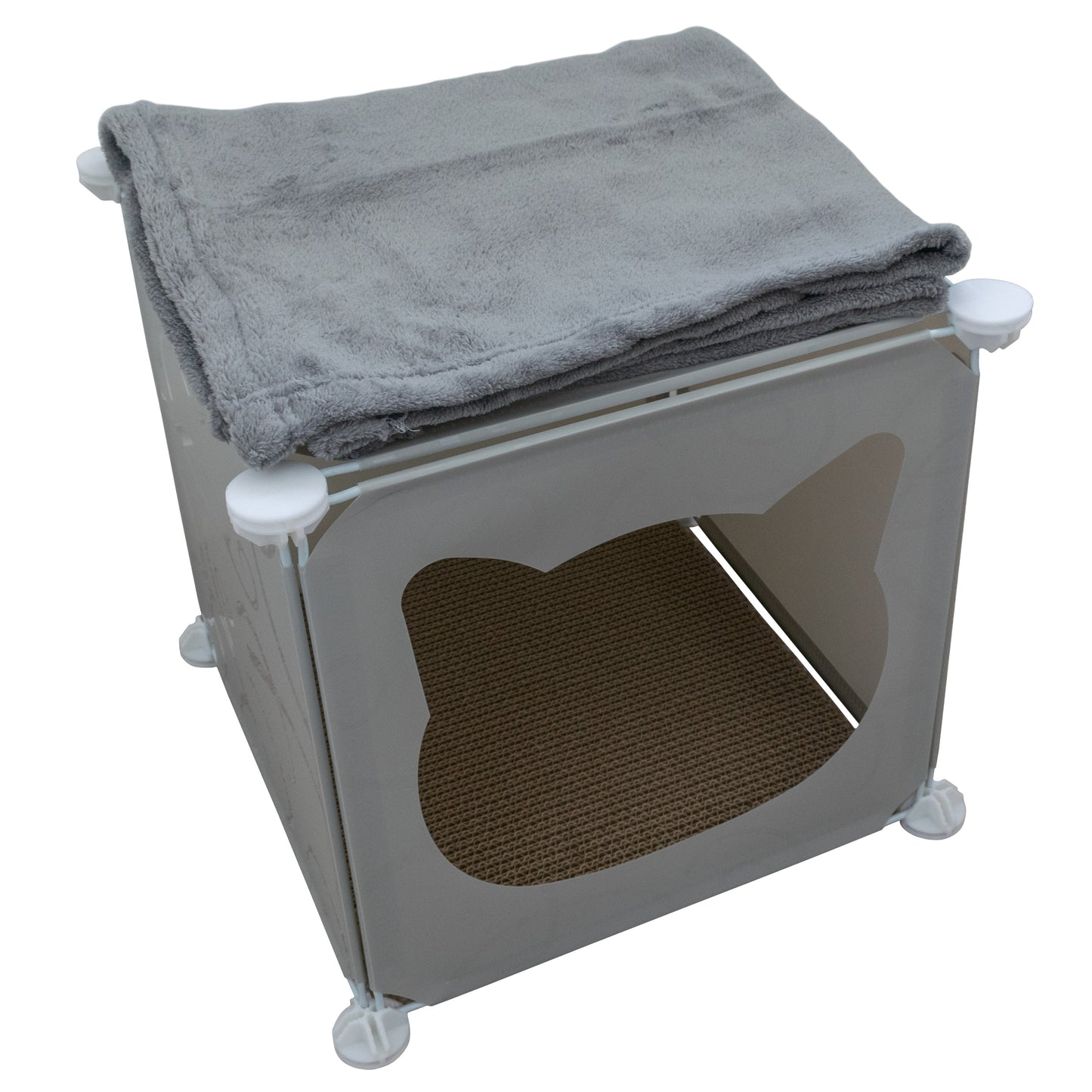 Kitty Cubby Cat Cube Play House MINI Weatherproof Cover Pet and Pond Supply