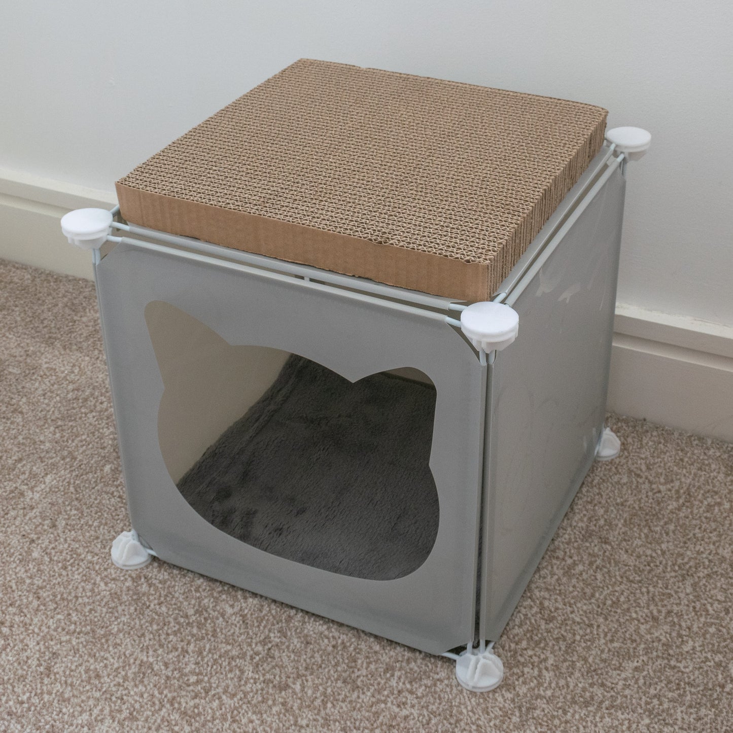 Kitty Cubby Cat Cube Play House MINI Weatherproof Cover Pet and Pond Supply