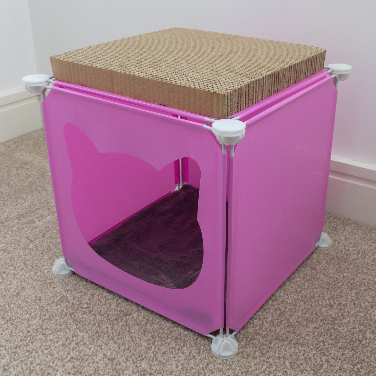 Kitty Cubby Cat Cube Play House MINI Weatherproof Cover Pet and Pond Supply