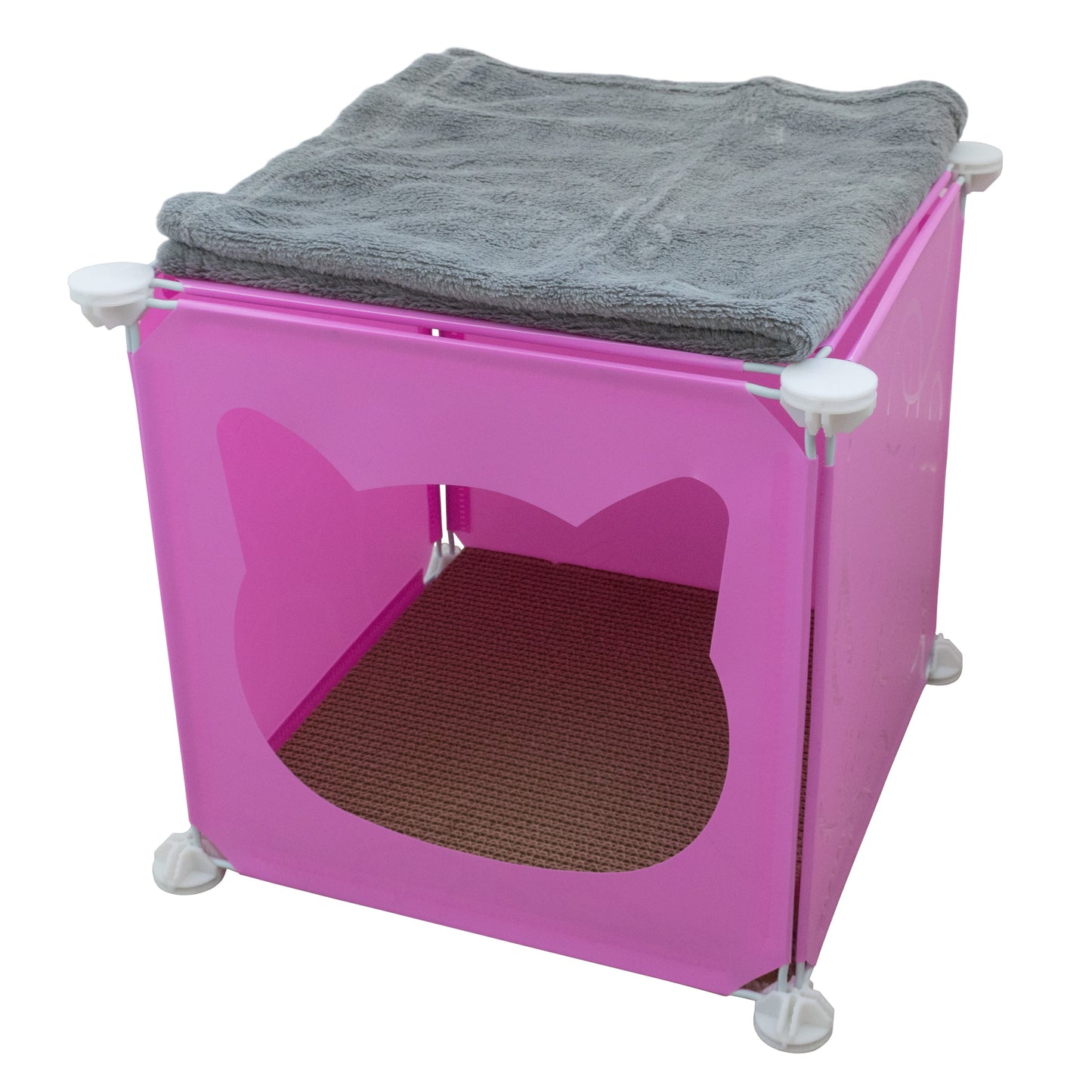 Kitty Cubby Cat Cube Play House MINI Weatherproof Cover Pet and Pond Supply