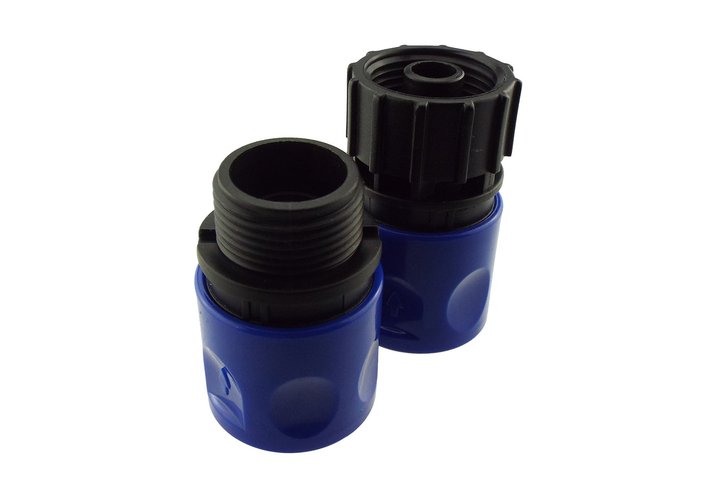 AP Supplies Male & Female Threaded Hose Quick Connector Set (Blue)