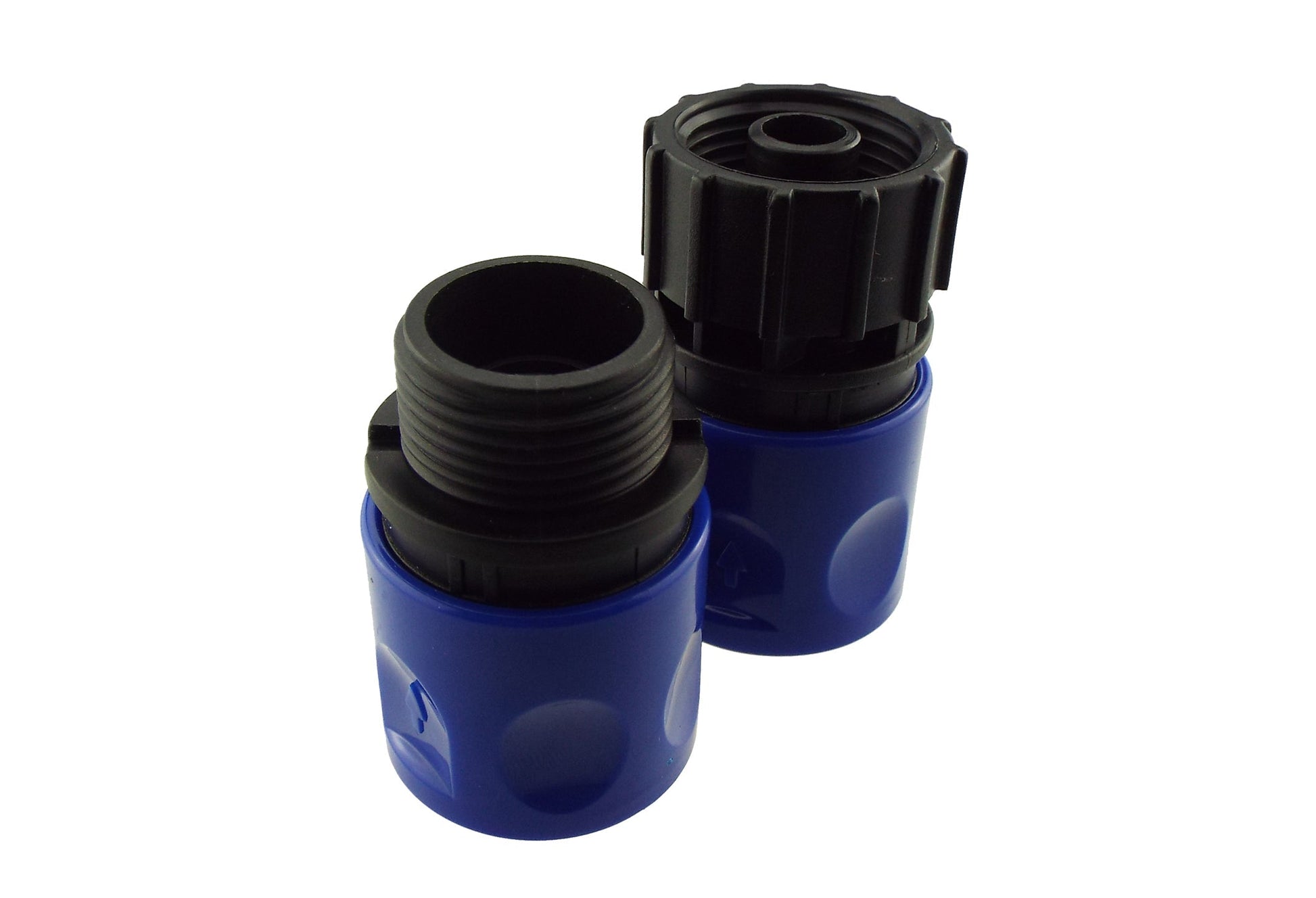 AP Supplies Male & Female Threaded Hose Quick Connector Set (Blue)