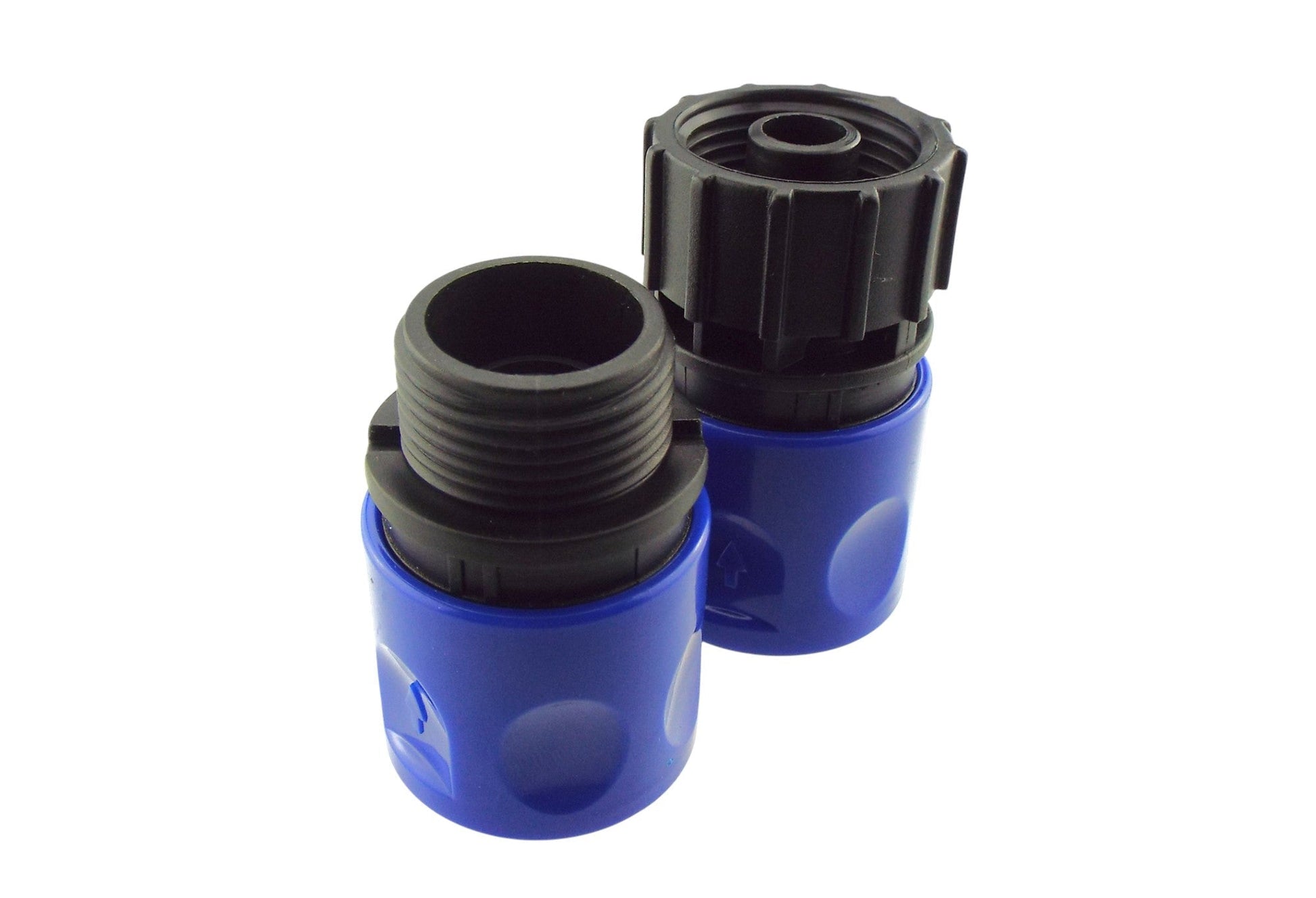 AP Supplies Male & Female Threaded Hose Quick Connector Set (Blue)