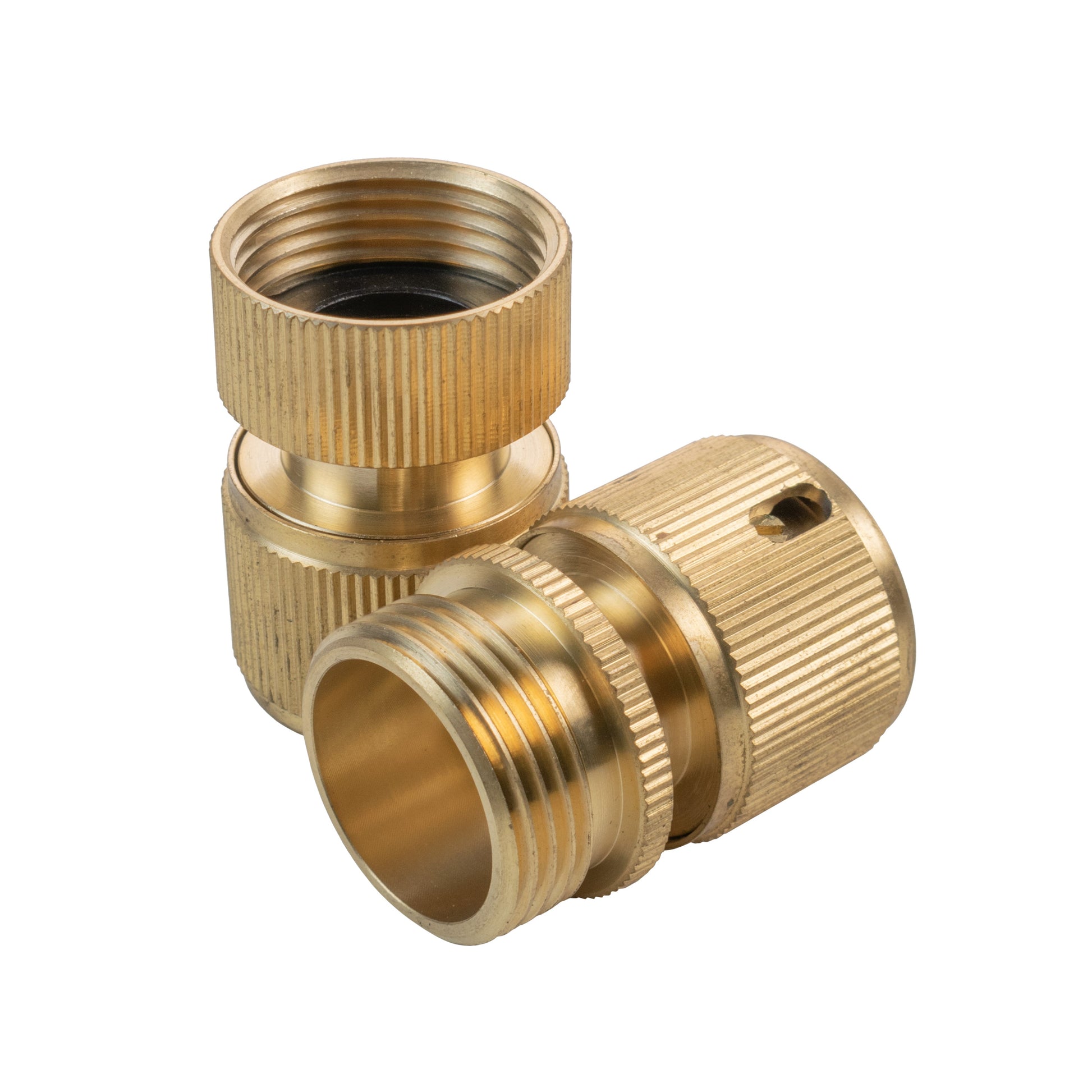 AP Supplies Male & Female Threaded Hose Quick Connector Set (Brass)
