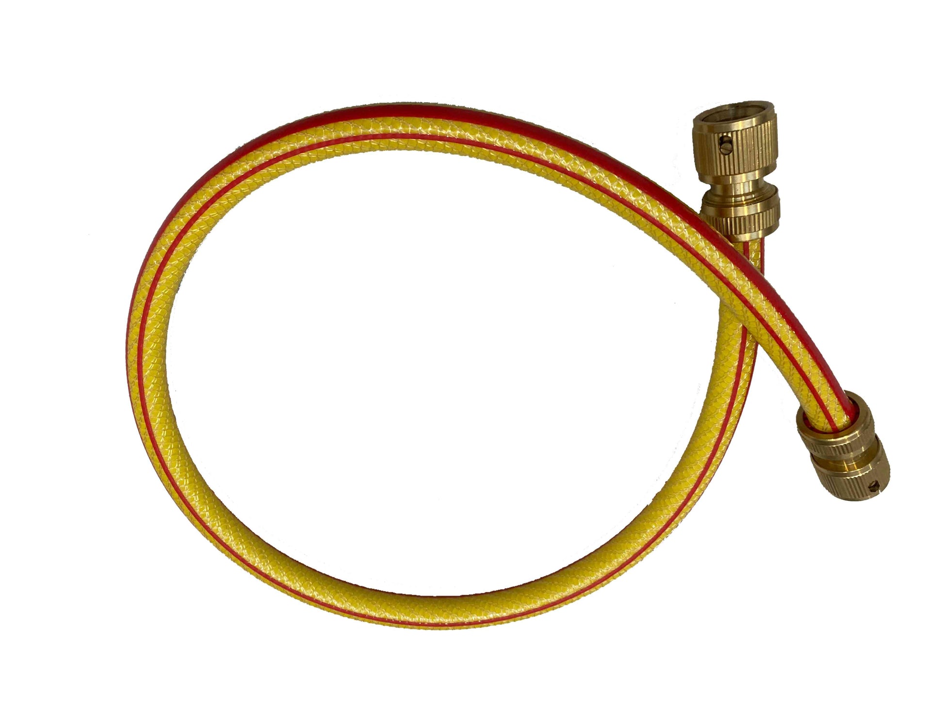 AP Supplies Premium Garden Hose Yellow with Brass Hose Connectors - 1m kit