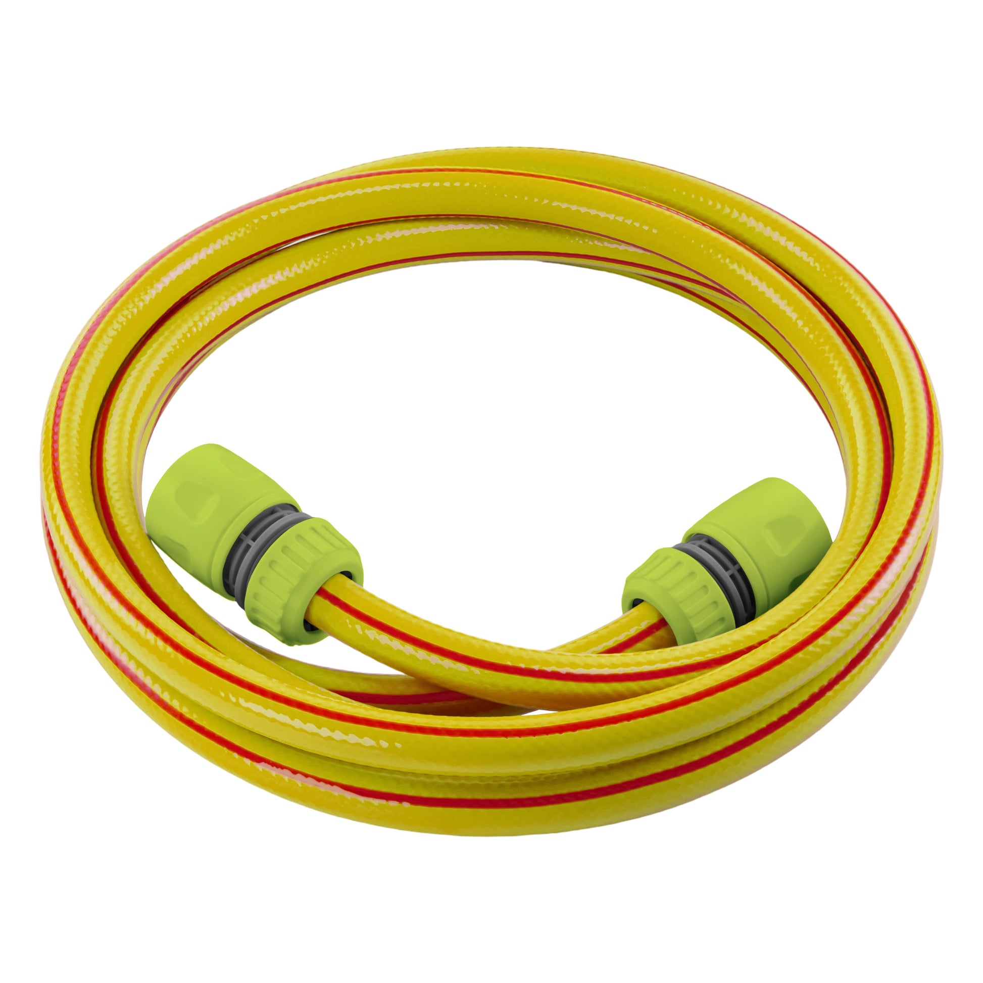 AP Supplies Premium Garden Hose Set Yellow with Lime Connectors - 1m kit