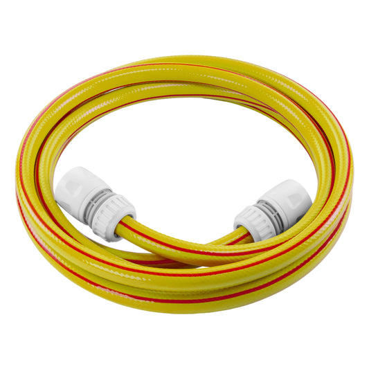 Premium Garden Hose Set Yellow Multi Function Sprayer DIY Workshop Accessory