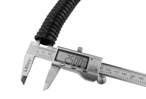 AP Supplies Corrugated Pipe 1" (25mm) with 2 x Double Wire Clips Set - 3m + 2x double wire