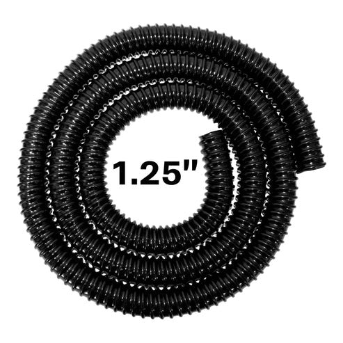 AP Supplies Corrugated Pipe 1.25" (32mm) with 2 x Double Wire Clips Set - 4m + 2x double wire