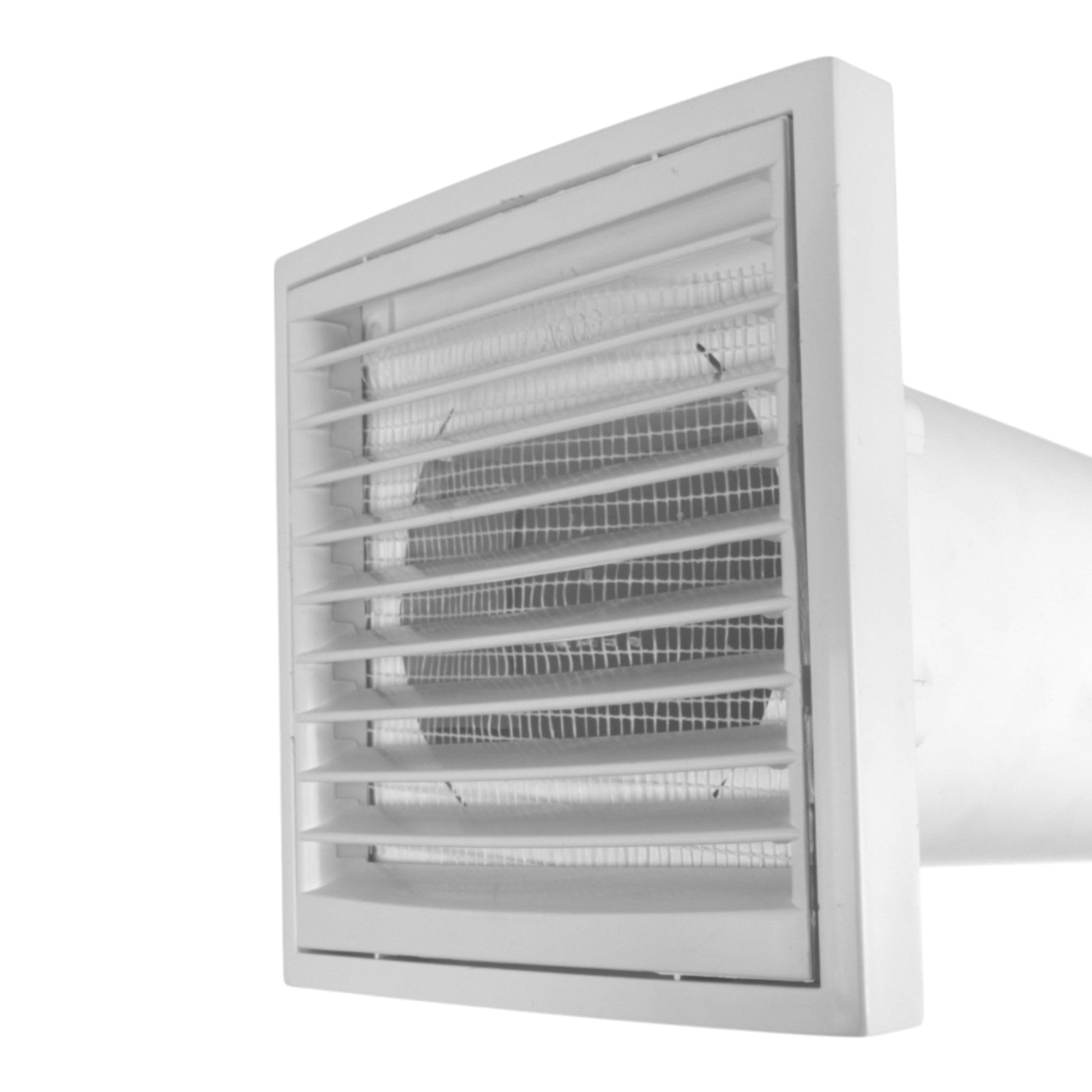 AP Supplies Through Wall Ventilation Kit Louvre Vent VC-KR0153 with White External Vent