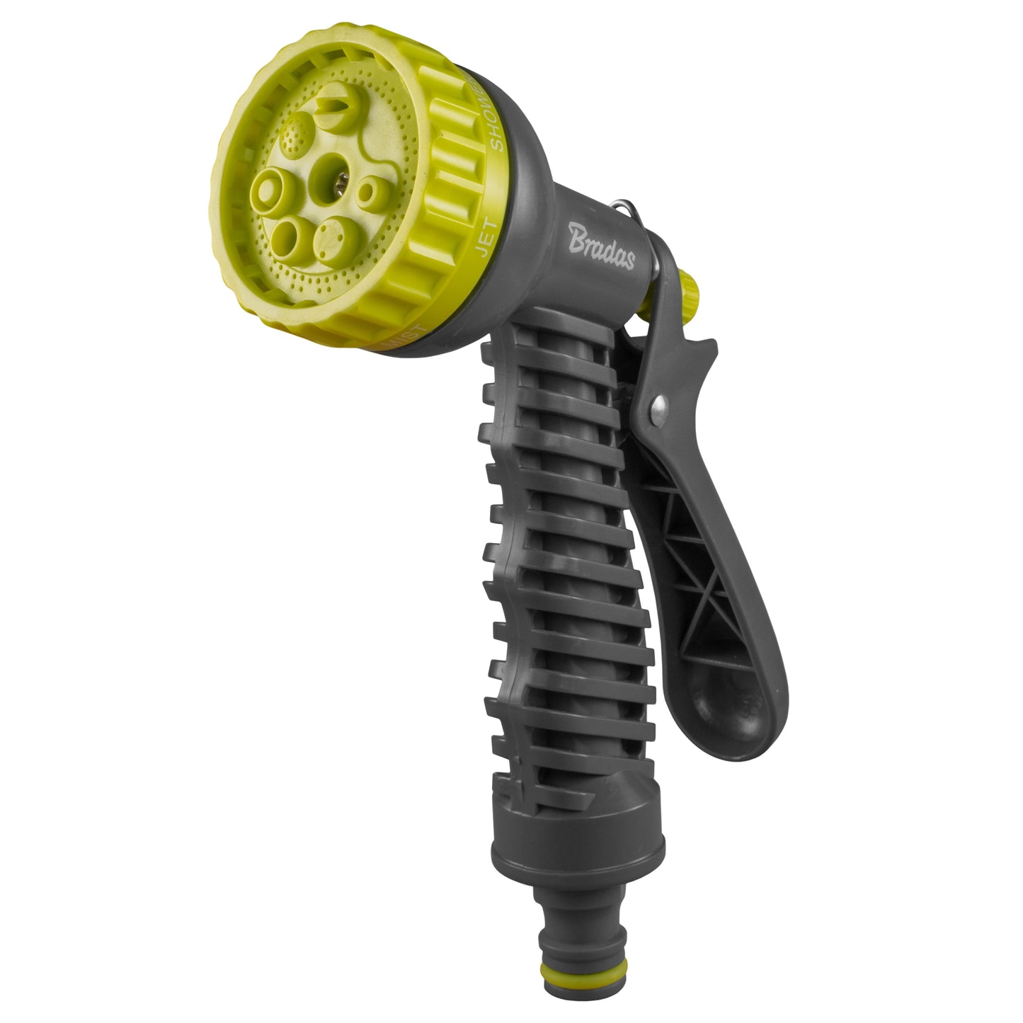 Hose Gun Water Sprayer 7-Pattern Adjustable, Lime Hose Connector Set Tap Adapter