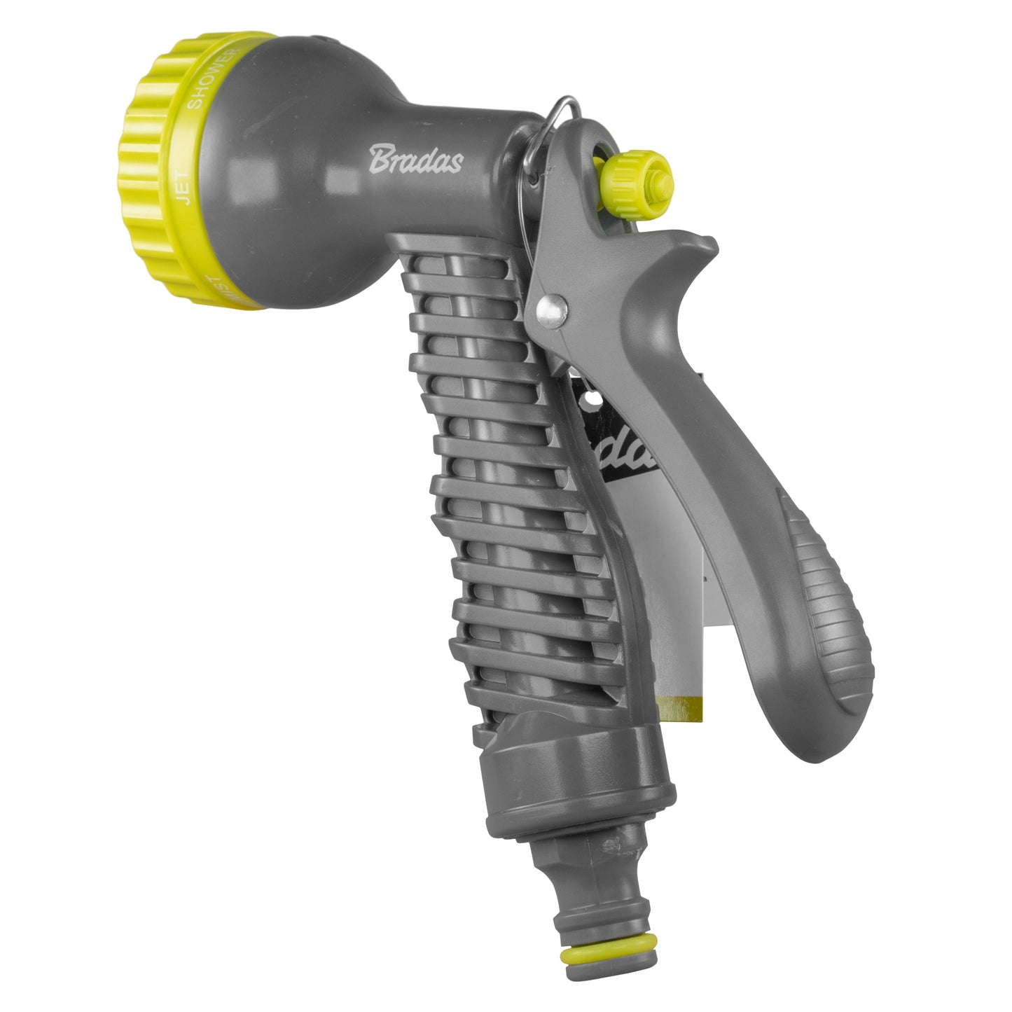 Hose Gun Water Sprayer 7-Pattern Adjustable, Lime Hose Connector Set Tap Adapter