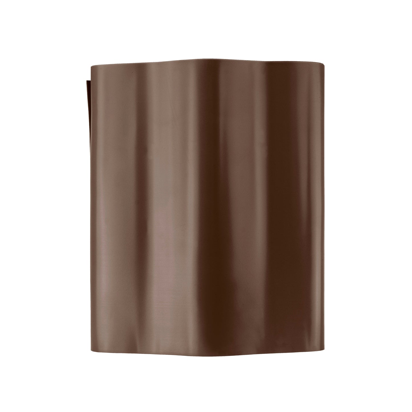Wavy Plastic Garden Lawn Edging, H=15CM, L=9M, Brown for Home and Garden Use