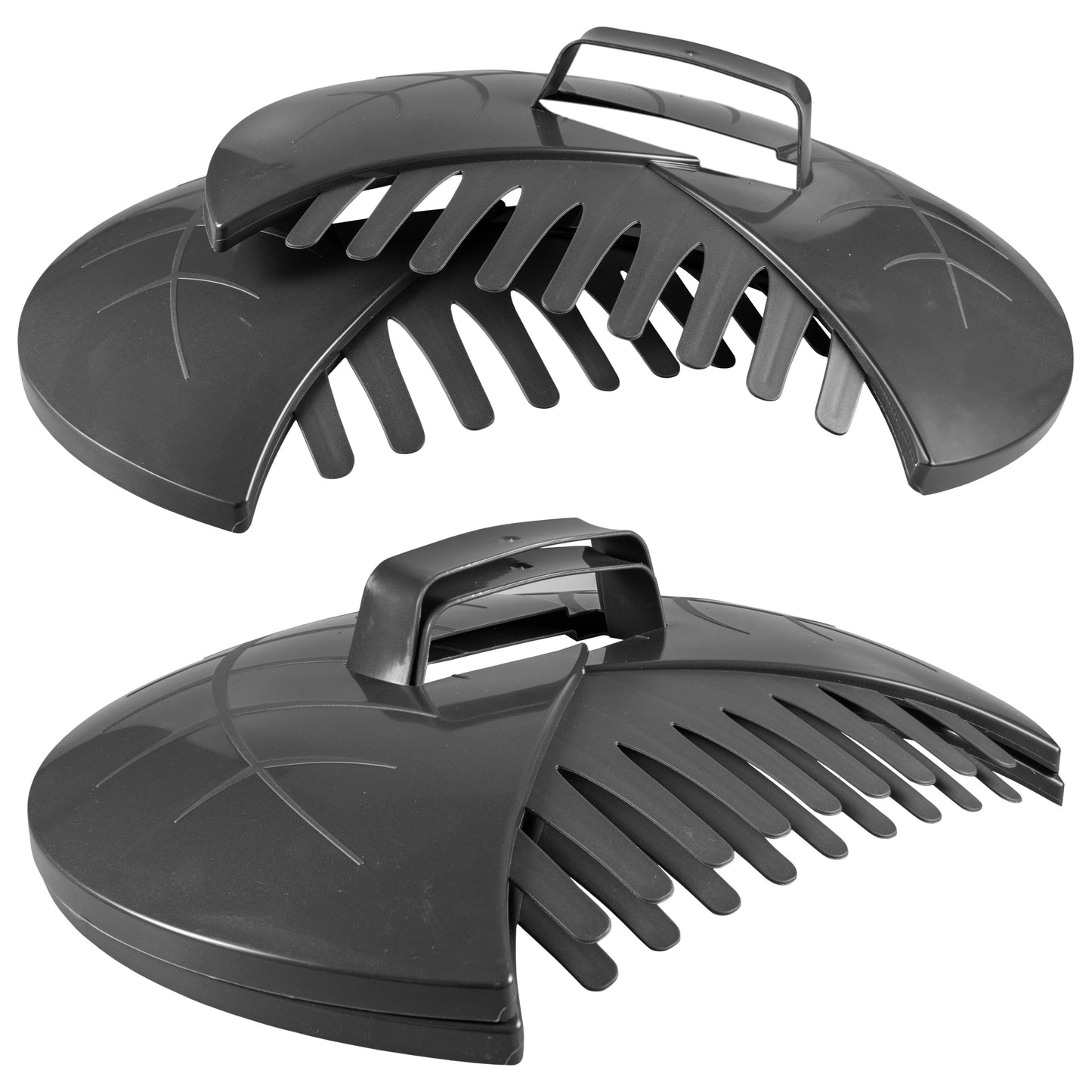 Leaf Grab Garden Cleaning Scoops, Dark Gray Landscape Fabric Home and Garden Use