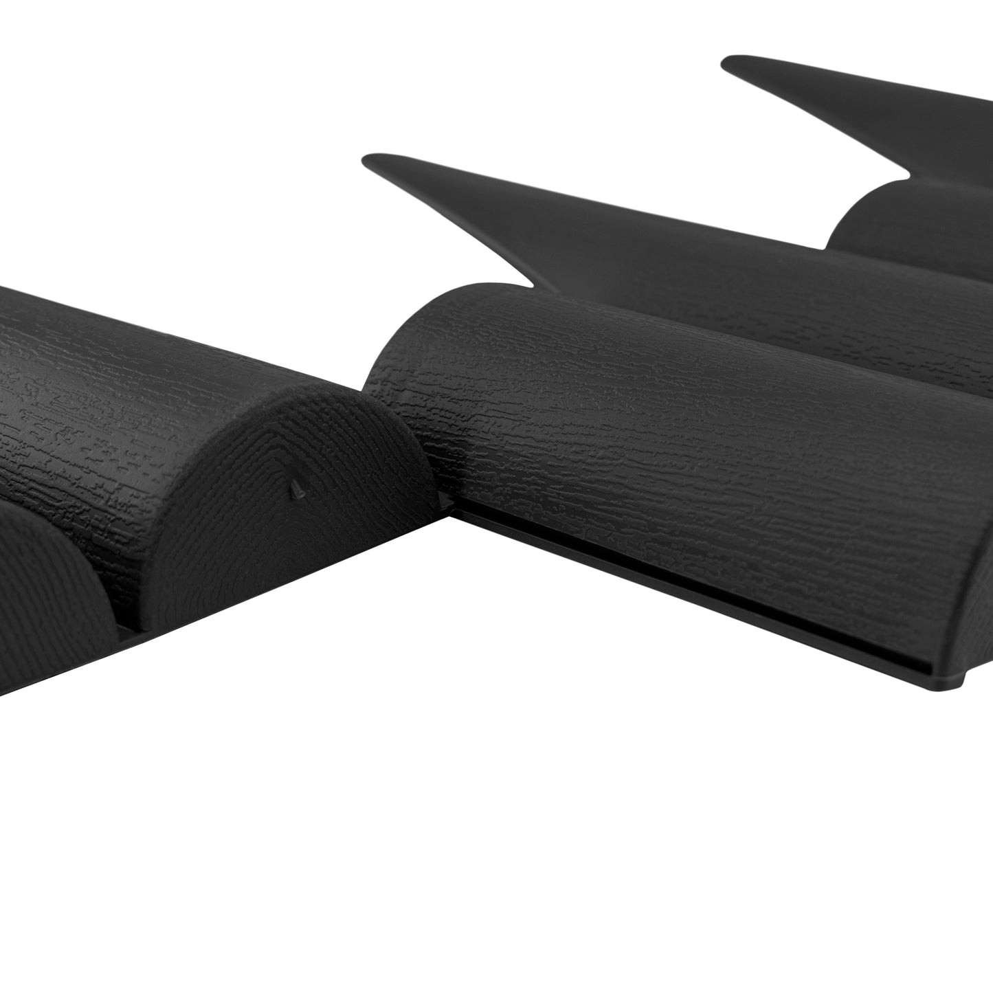 Lawn Edging, Plastic Palisade Wood Effect, 2.5m Box, Black for Landscape Fabric