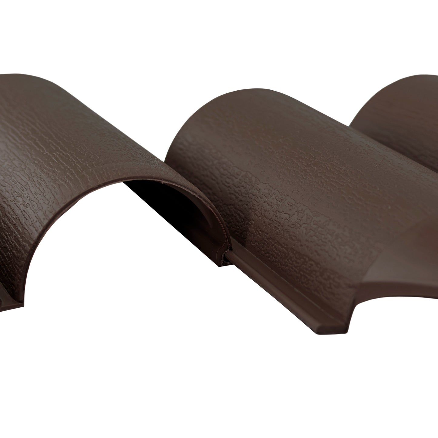 Lawn Edging, Plastic Palisade Wood Effect, 2.5m Box, Brown for Landscape Fabric
