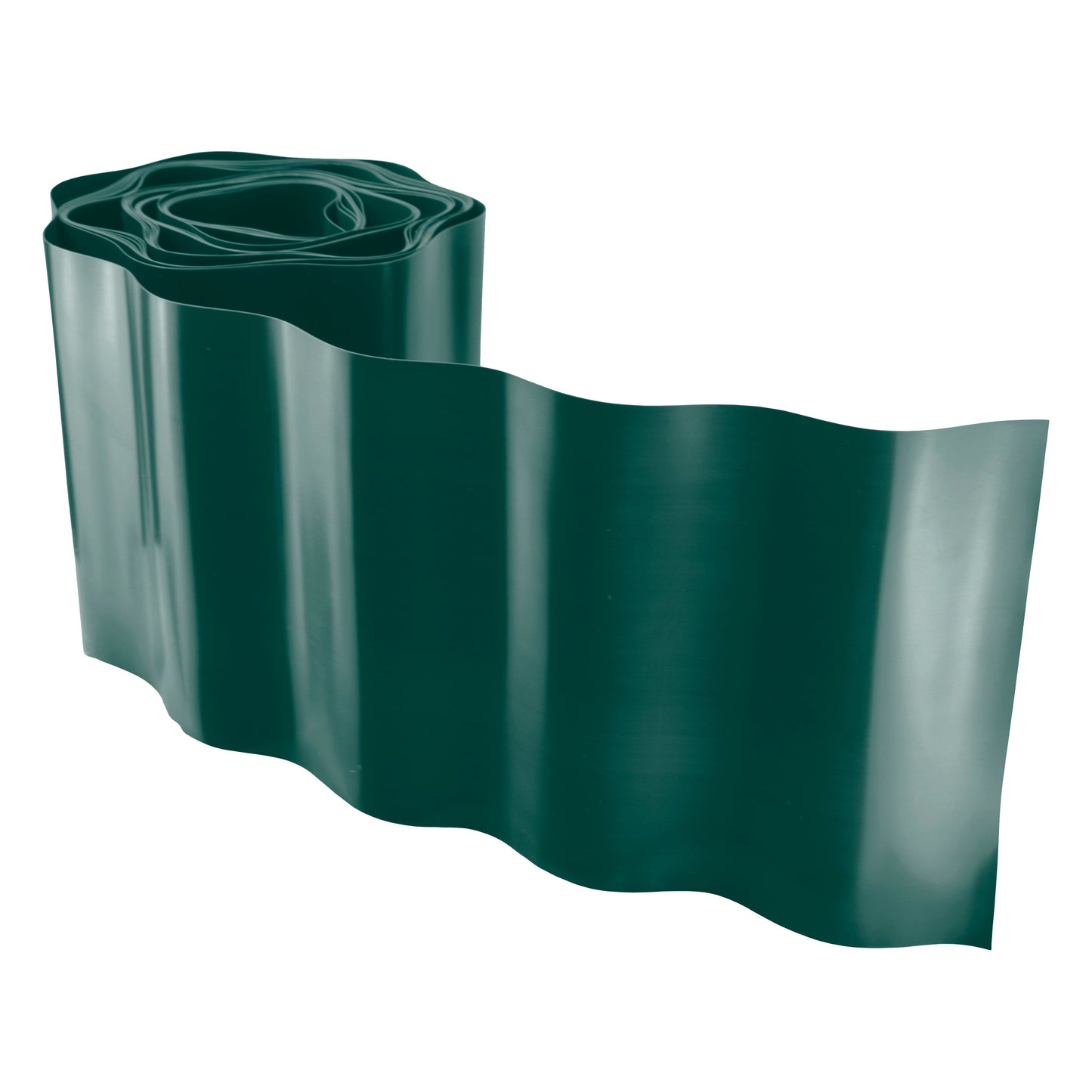 Wavy Plastic Garden Lawn Edging, H=15CM, L=9M, Green for Home and Garden Use