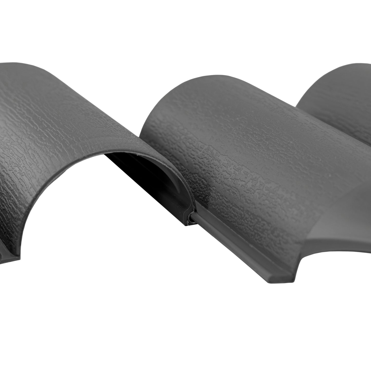 Lawn Edging, Plastic Palisade Wood Effect, 2.5m Box, Gray for DIY Tool Accessory