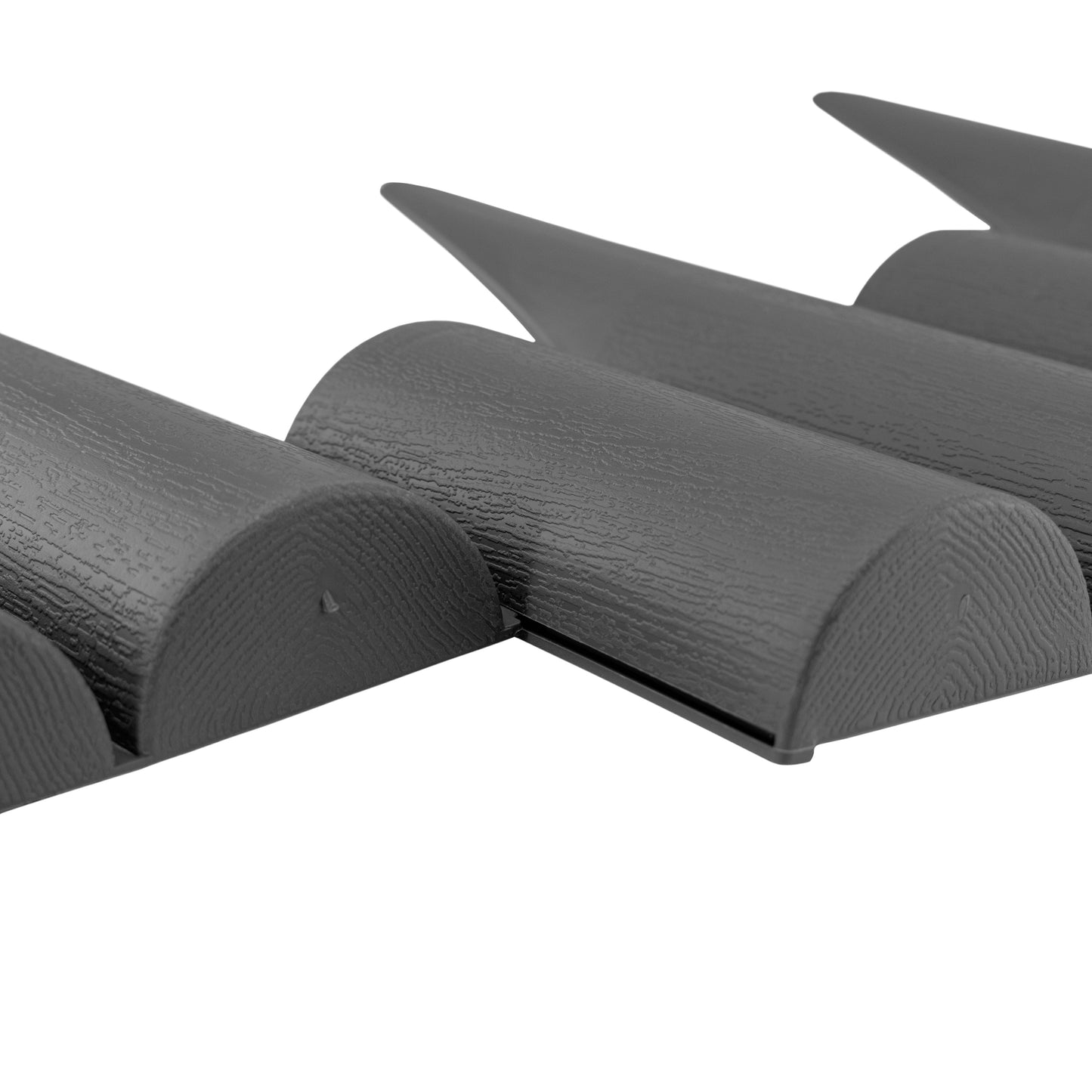 Lawn Edging, Plastic Palisade Wood Effect, 2.5m Box, Gray for DIY Tool Accessory