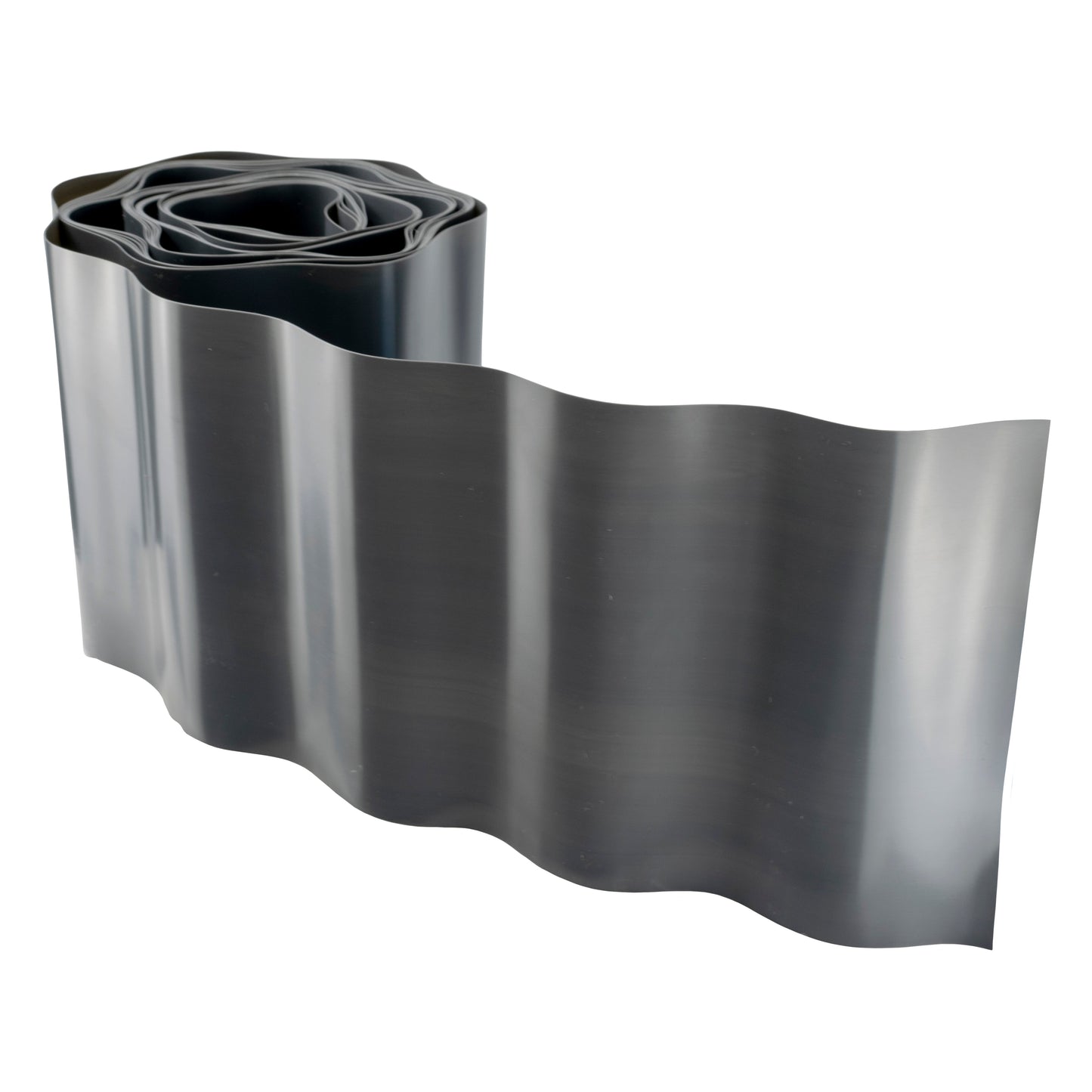 Wavy Plastic Garden Lawn Edging, H=10CM, L=9M, Gray for Home and Garden Use