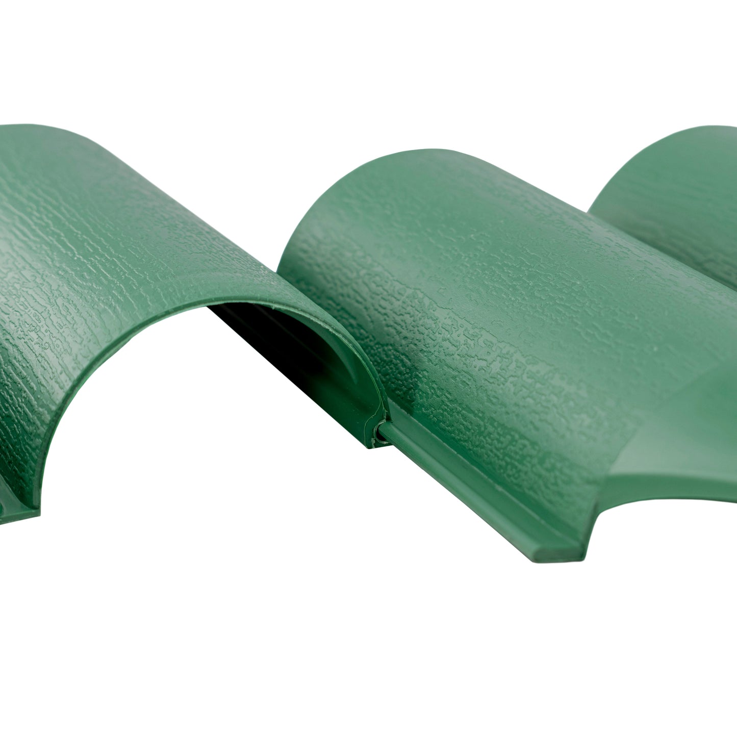 Lawn Edging, Plastic Palisade Wood Effect, 2.5m Box, Green for Landscape Fabric