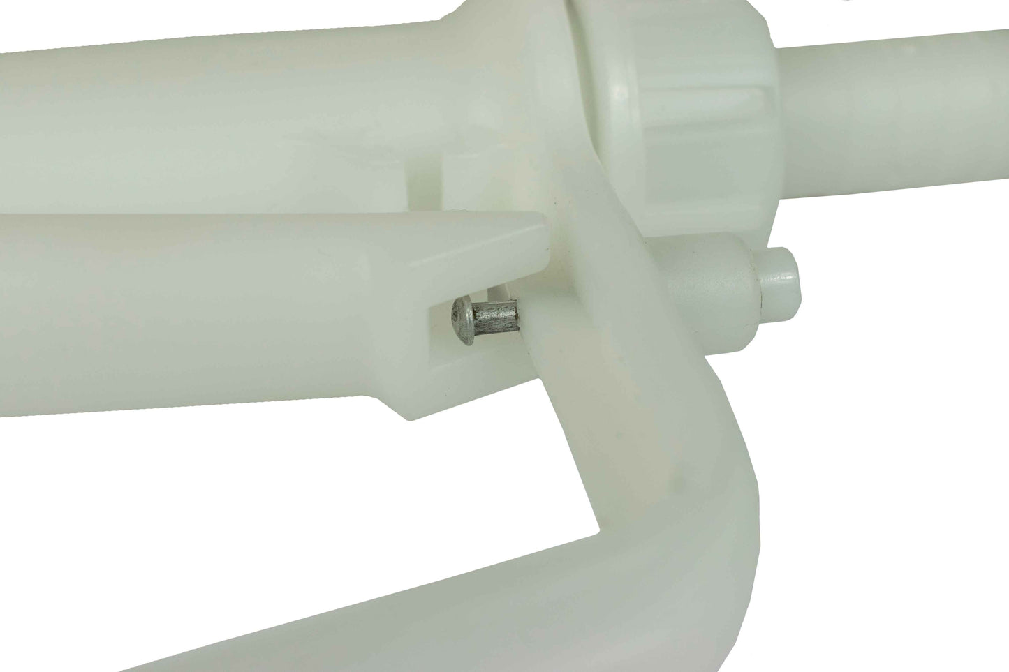 Fuel Gun White 3/4in Barb Inlet - 25mm Outlet Barb Connector Winter Vehicle Tool