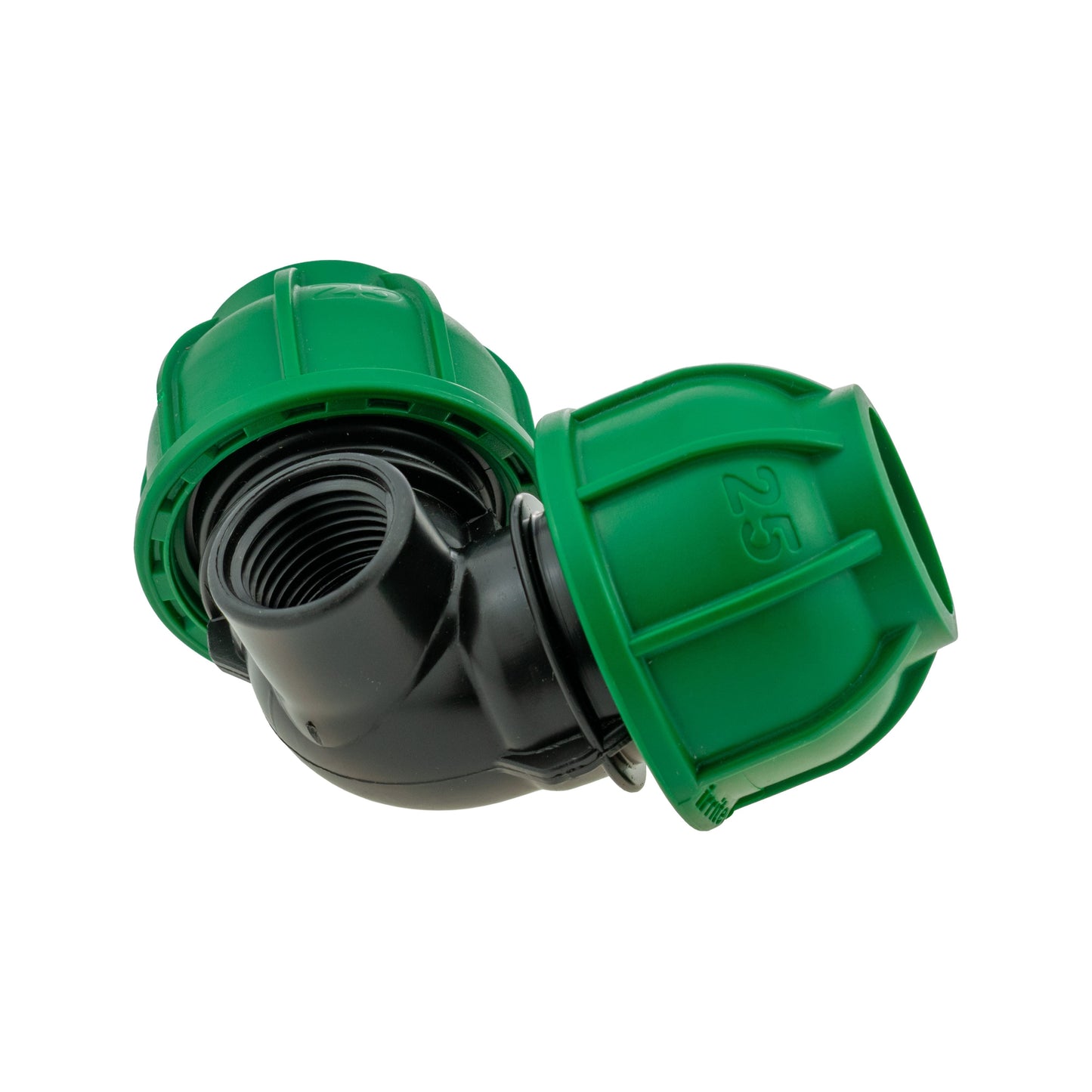 IBC 2 S60X6 Cap with MDPE Elbow Tee 25mm MDPE Pipe Connector Compression Fitting