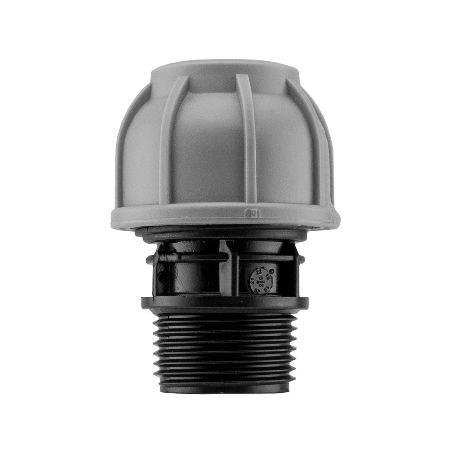 AP Supplies Wall Flange Kit 32mm MDPE + Large Plastic Valve & 20mm MDPE Straight