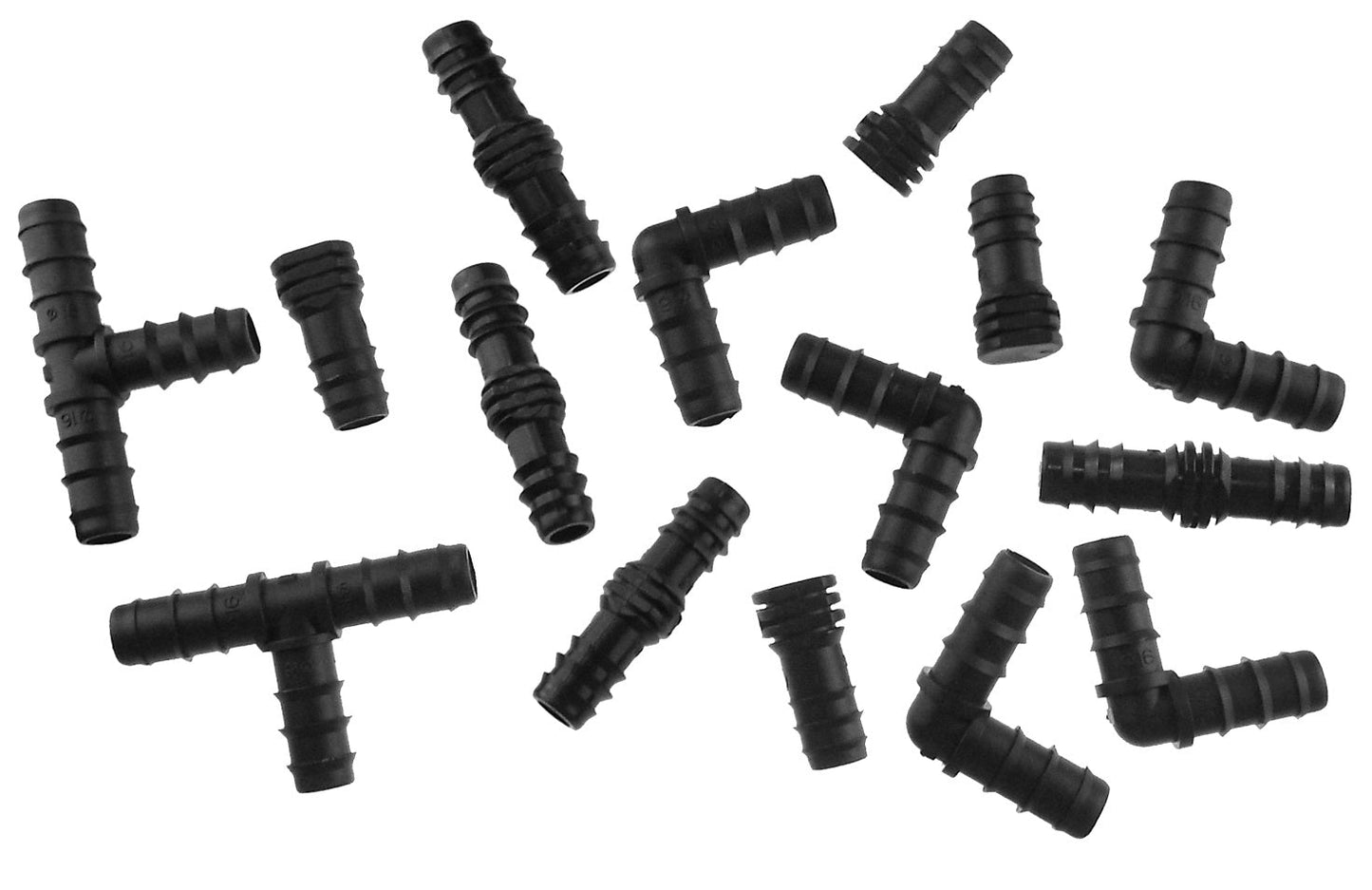 Mix 1/2in Barb Connectors POROUS15 Drip Irrigation Fitting Garden Irrigation Kit