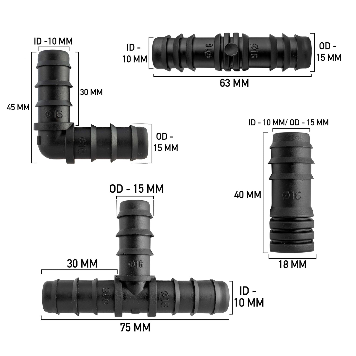 AP Supplies Porous Pipe Kit, POROUS-KIT10