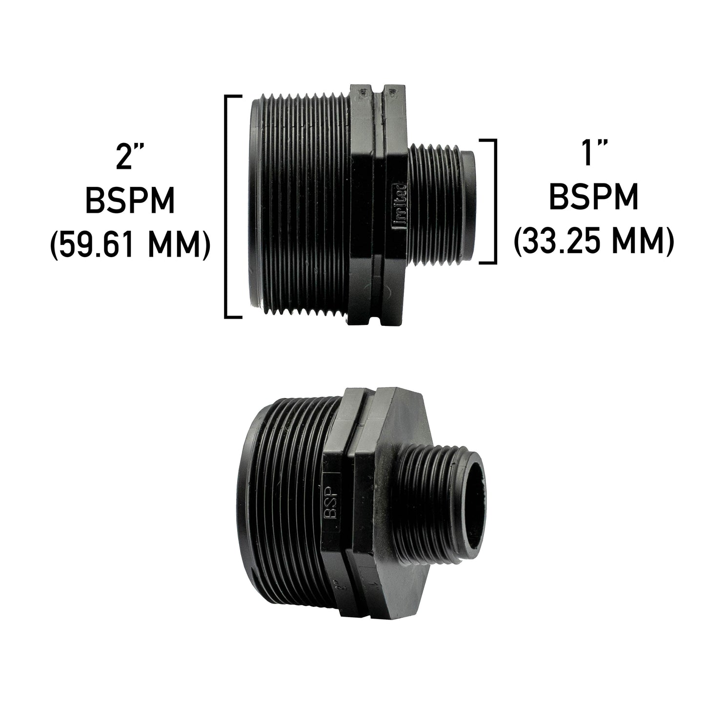AP Supplies Reducing Nipple 2” BSP – 1” BSP Male