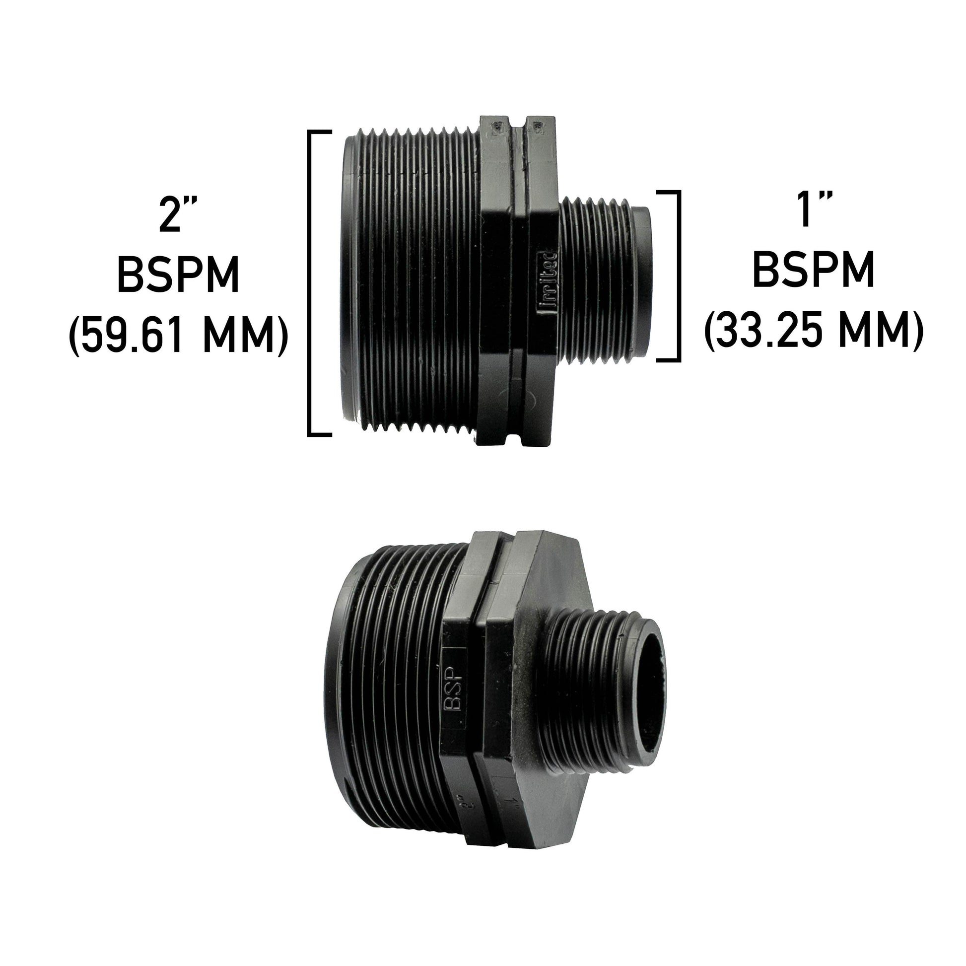 AP Supplies Reducing Nipple 2” BSP – 1” BSP Male