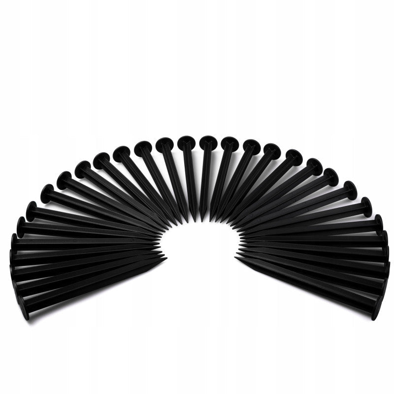 PEGS for Lawn Border Set Black DIY Tool Accessory Home and Garden Use