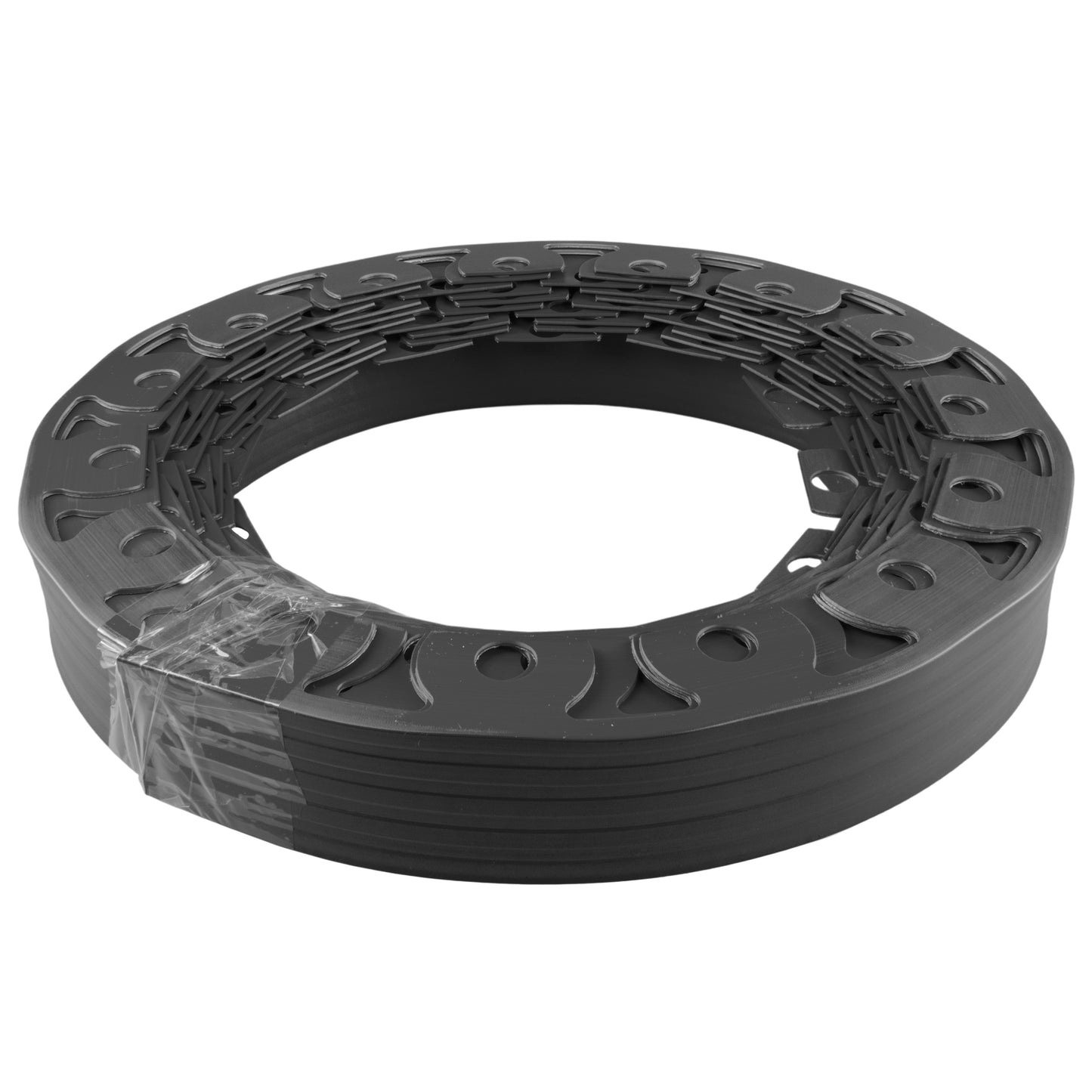 Lawn Border Set, Easy Border 60mm Black 10m With Pegs for Home and Garden Use
